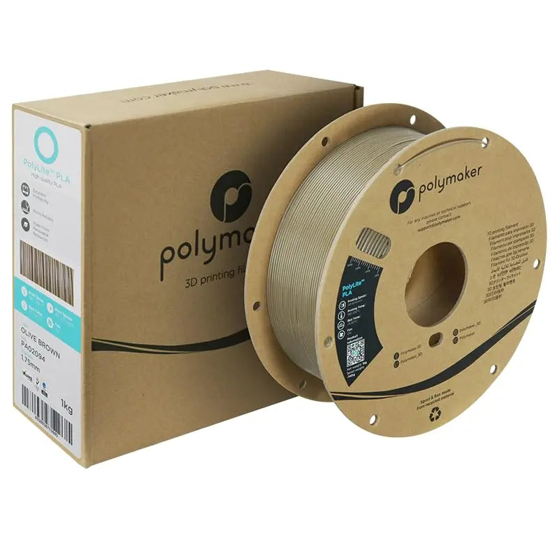 PLA Filament, Natural 3D Printer PLA Filament 1.75mm 1kg - PolyLite 3D Printing PLA Filament, Dimensional Accuracy +/- 0.03mm, Compatible with Most 3D Printer, Natural i3dyou