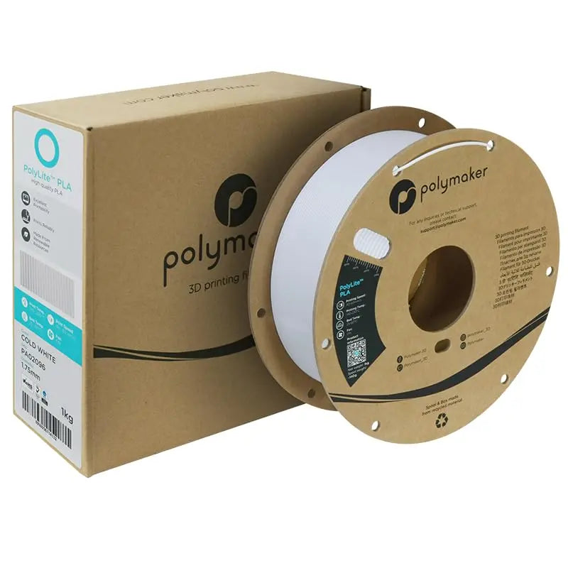 PLA Filament, Natural 3D Printer PLA Filament 1.75mm 1kg - PolyLite 3D Printing PLA Filament, Dimensional Accuracy +/- 0.03mm, Compatible with Most 3D Printer, Natural i3dyou