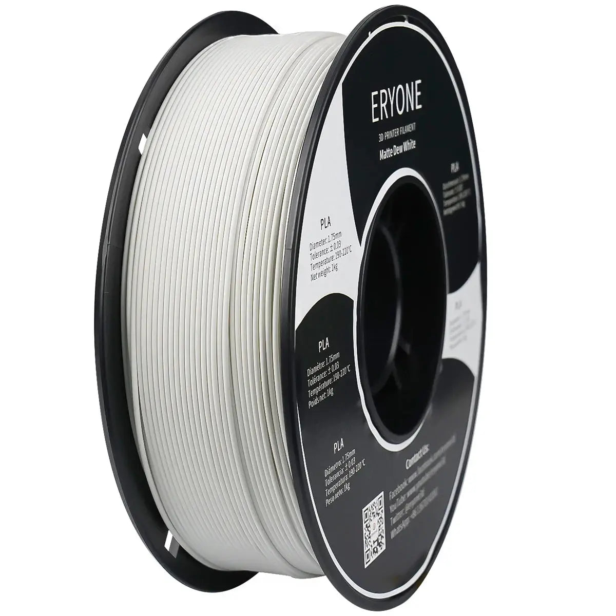 ERYONE Matte PLA Filament 1KG Spool 1.75mm 1.45 Density (g/cm3) Matte PLA Filament For FDM 3D Printer Fast Free Shipping i3dyou