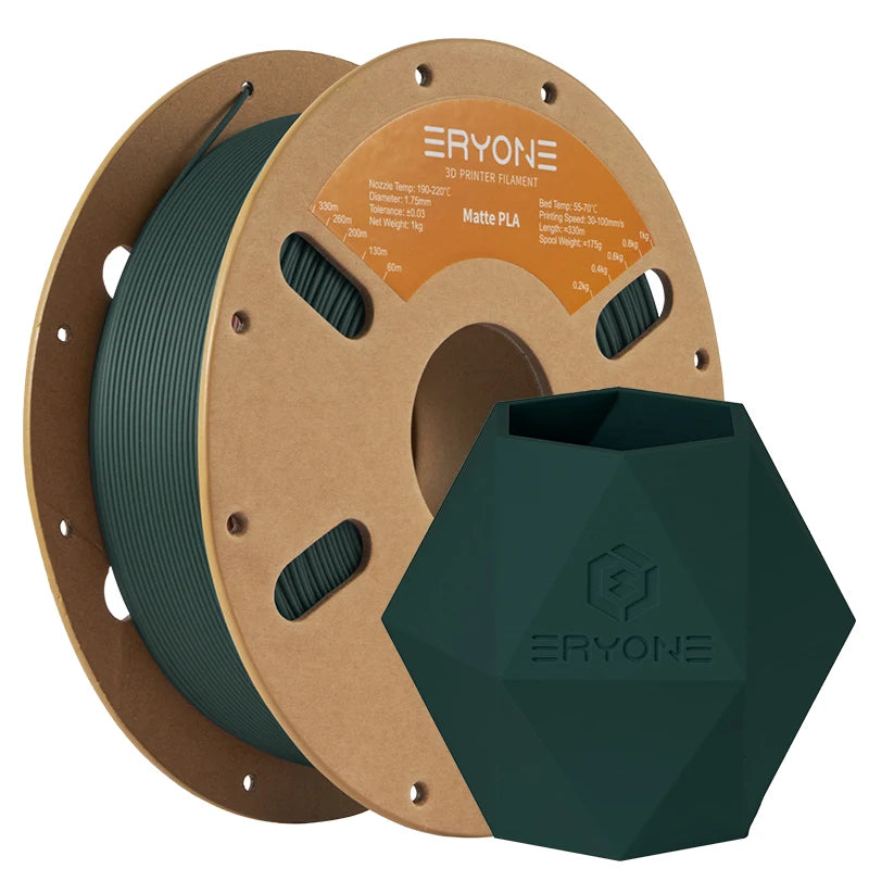 ERYONE PLA Matte Premium Filament 3D Print,Multicolor Available,big sale 1kg pla matte filament,New Style,1KG/Spool