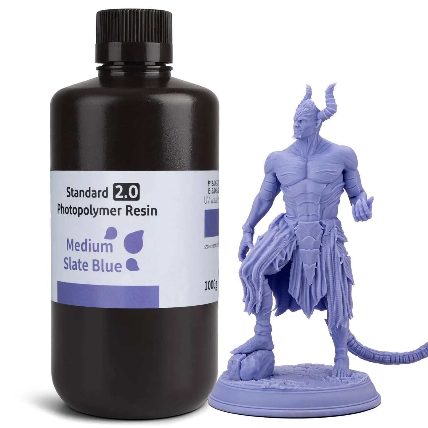 ELEGOO Upgraded 8K Standard Photopolymer 3D Printer Resin 405nm UV-Curing Resin Best for 8K/12K/14K Saturn MSLA DLP LCD 3D Printing Space Grey 1000G i3dyou
