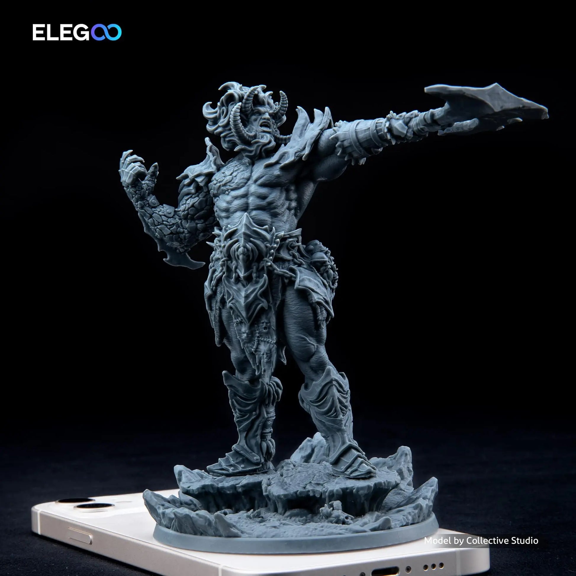 ELEGOO Upgraded 8K Standard Photopolymer 3D Printer Resin 405nm UV-Curing Resin Best for 8K/12K/14K Saturn MSLA DLP LCD 3D Printing Space Grey 1000G i3dyou