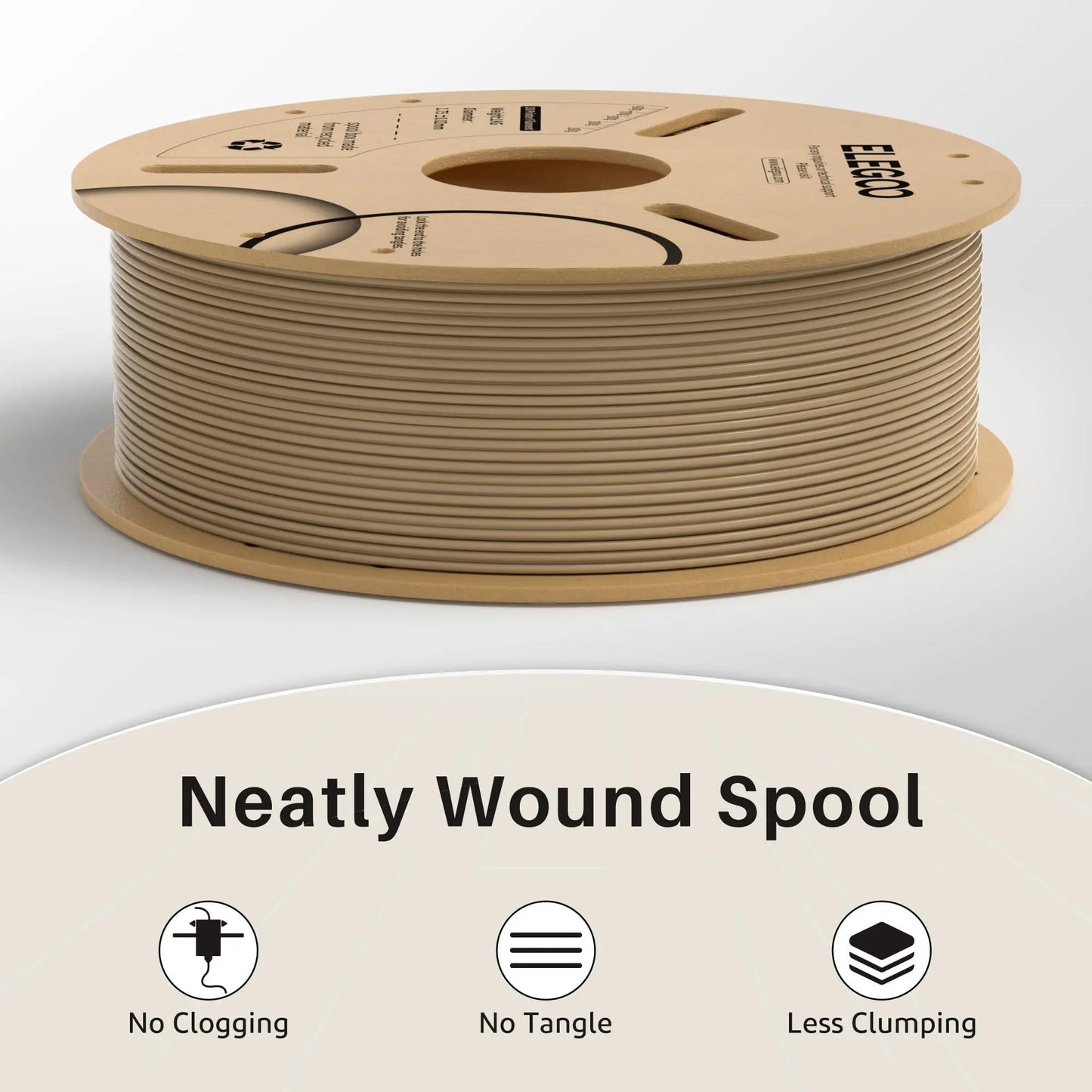 ELEGOO PLA Filament 1.75mm Black 2KG, 3D Printer Filament Dimensional Accuracy +/- 0.02mm, 2 Pack 1kg Cardboard Spool(2.2lbs) 3D Printing Filament Fits for Most FDM 3D Printers i3dyou