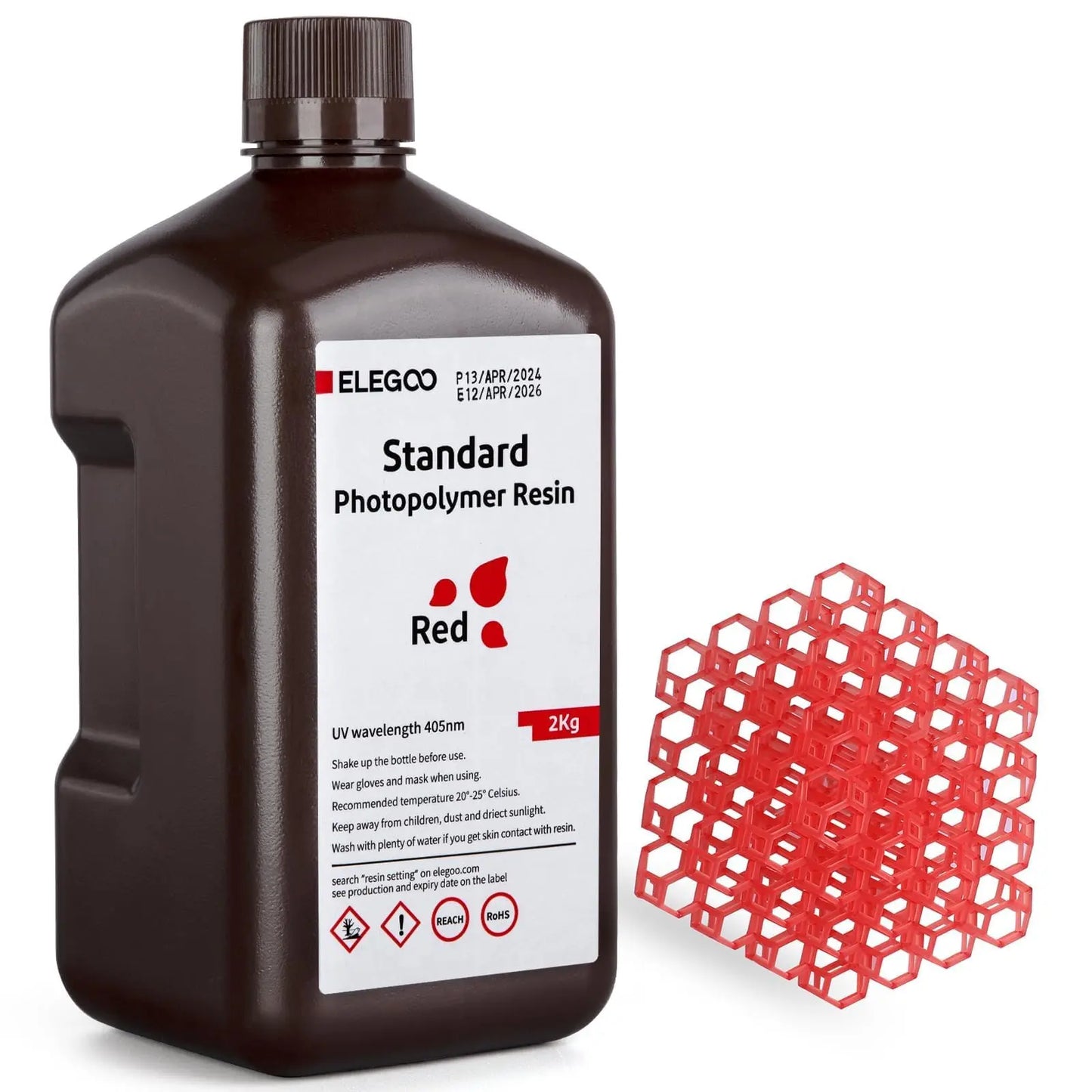 ELEGOO Upgraded 8K Standard Photopolymer 3D Printer Resin 405nm UV-Curing Resin Best for 8K/12K/14K Saturn MSLA DLP LCD 3D Printing Space Grey 1000G i3dyou