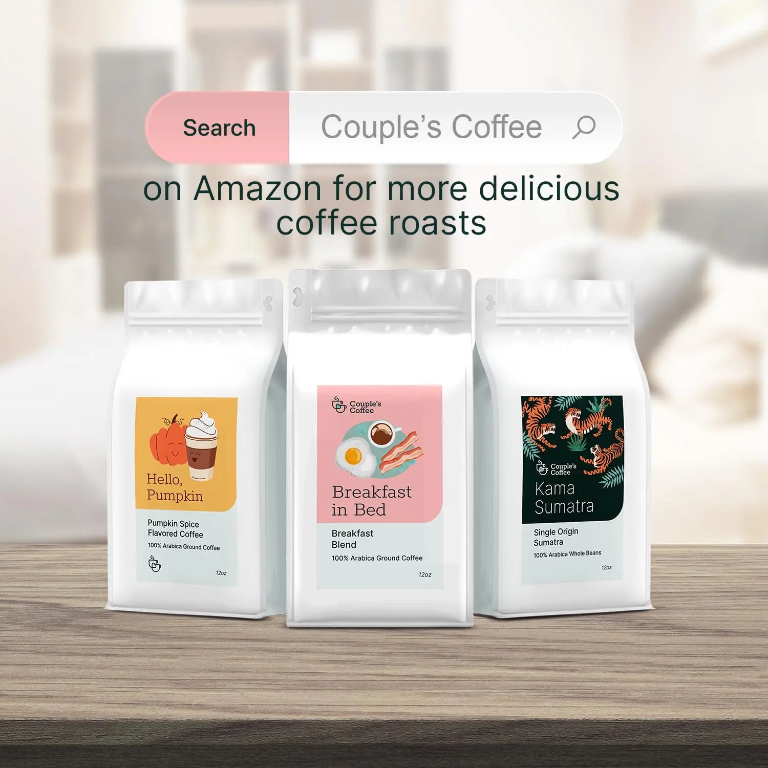 Couple's Coffee Ground Coffee | Jamaican Me Crazy Medium Roast Coffee Blend | Made with 100% Arabica Beans | 12oz bag brews about 34 cups i3dyou