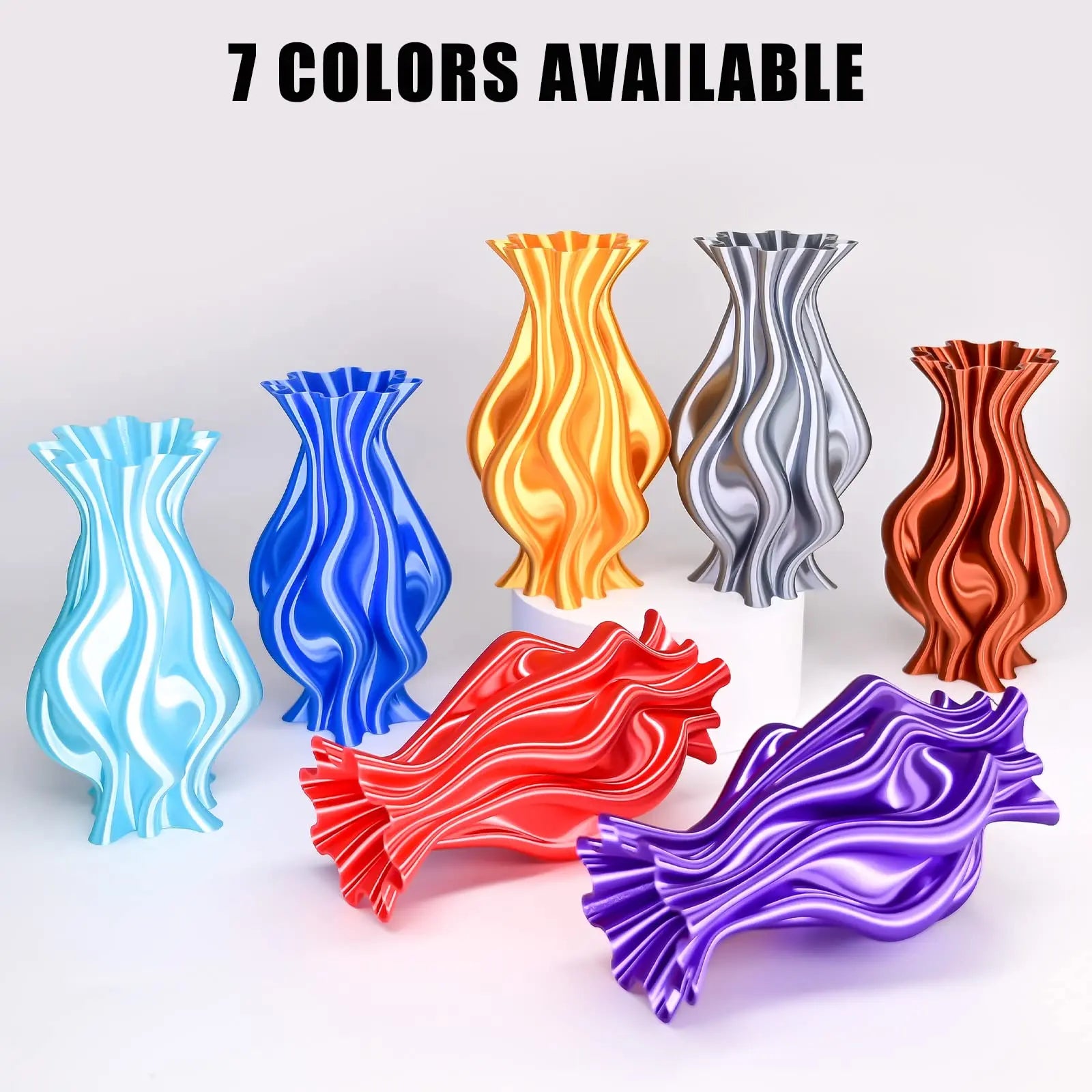 OVV3D 3D Printer Filament, PLA Filament 1.75mm Bundle, Dual Color Filament, Coextrusion 3D Filament, Silk PLA, 3D Printing Filament +/-0.02mm, 200g X 4 Spool i3dyou