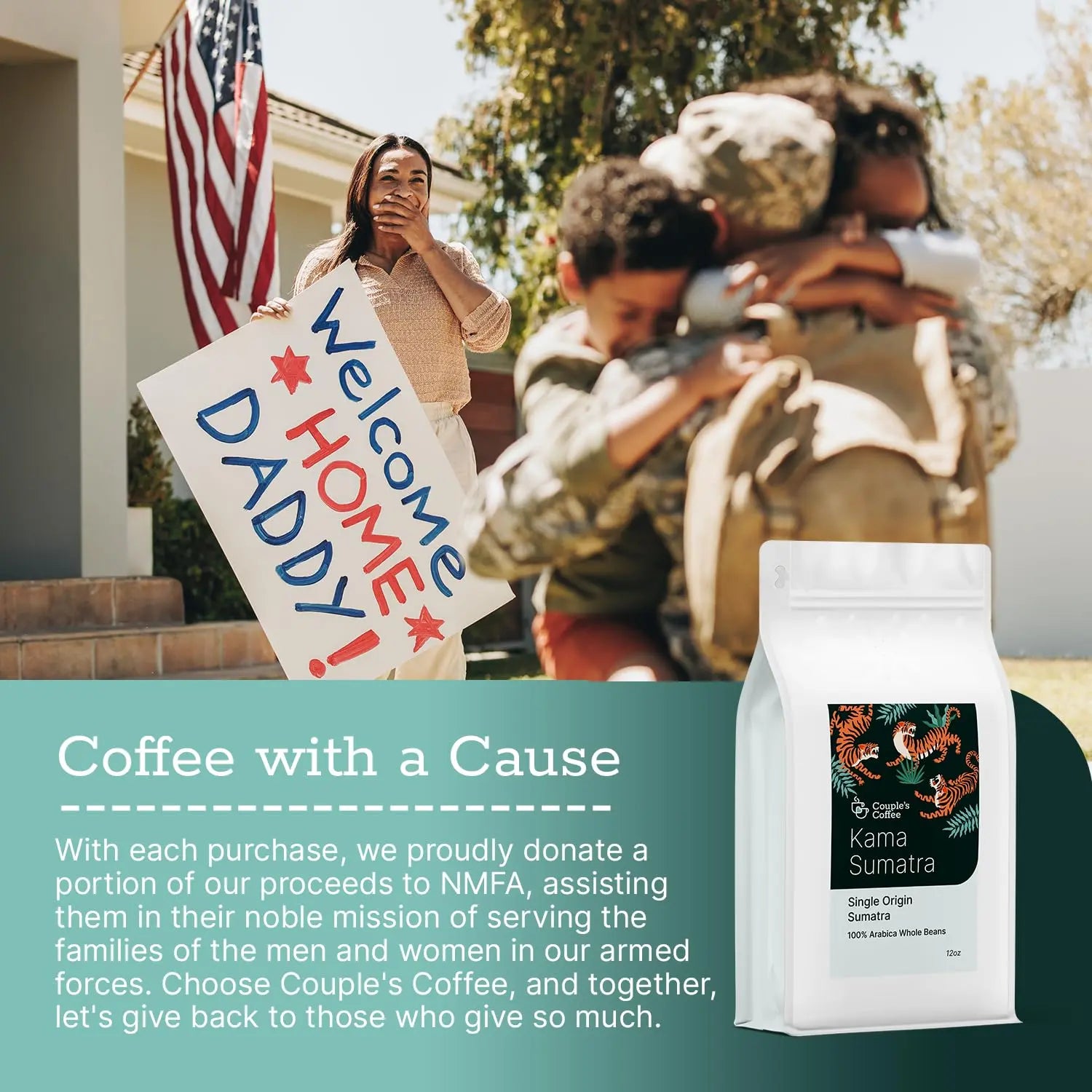Couple's Coffee Ground Coffee | Jamaican Me Crazy Medium Roast Coffee Blend | Made with 100% Arabica Beans | 12oz bag brews about 34 cups i3dyou