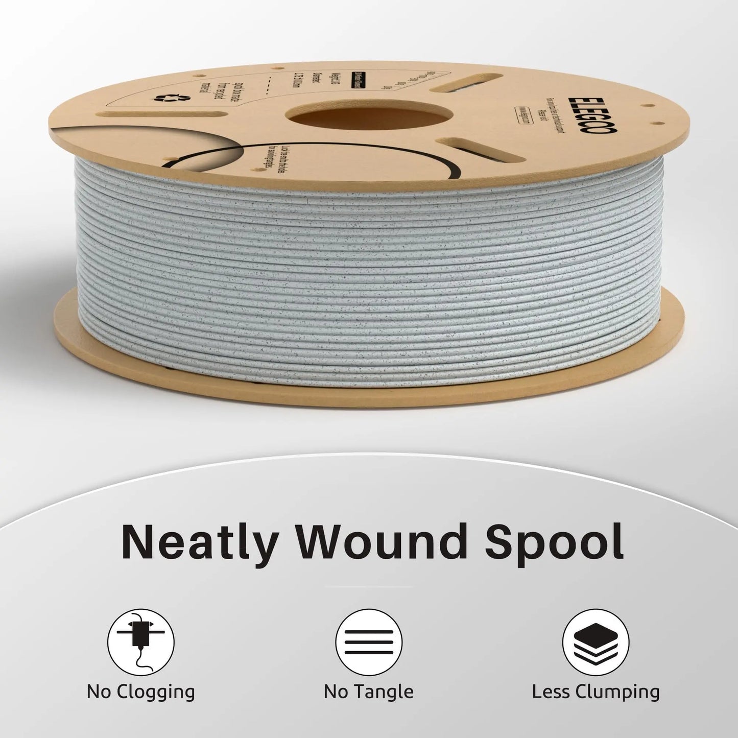 ELEGOO PLA Filament 1.75mm Black 2KG, 3D Printer Filament Dimensional Accuracy +/- 0.02mm, 2 Pack 1kg Cardboard Spool(2.2lbs) 3D Printing Filament Fits for Most FDM 3D Printers i3dyou