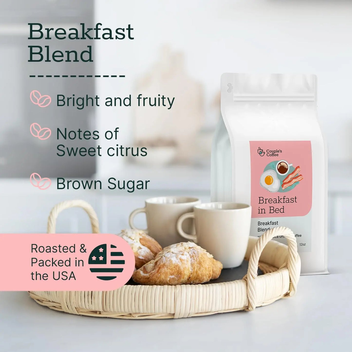 Couple's Coffee Ground Coffee | Jamaican Me Crazy Medium Roast Coffee Blend | Made with 100% Arabica Beans | 12oz bag brews about 34 cups i3dyou