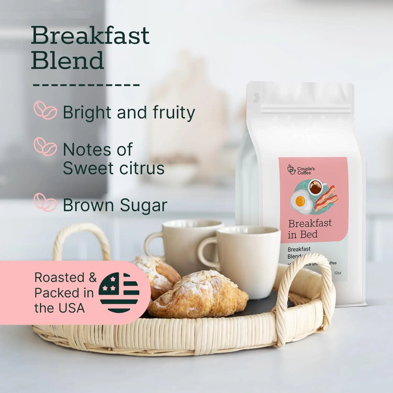 Couple's Coffee Ground Coffee | Jamaican Me Crazy Medium Roast Coffee Blend | Made with 100% Arabica Beans | 12oz bag brews about 34 cups i3dyou