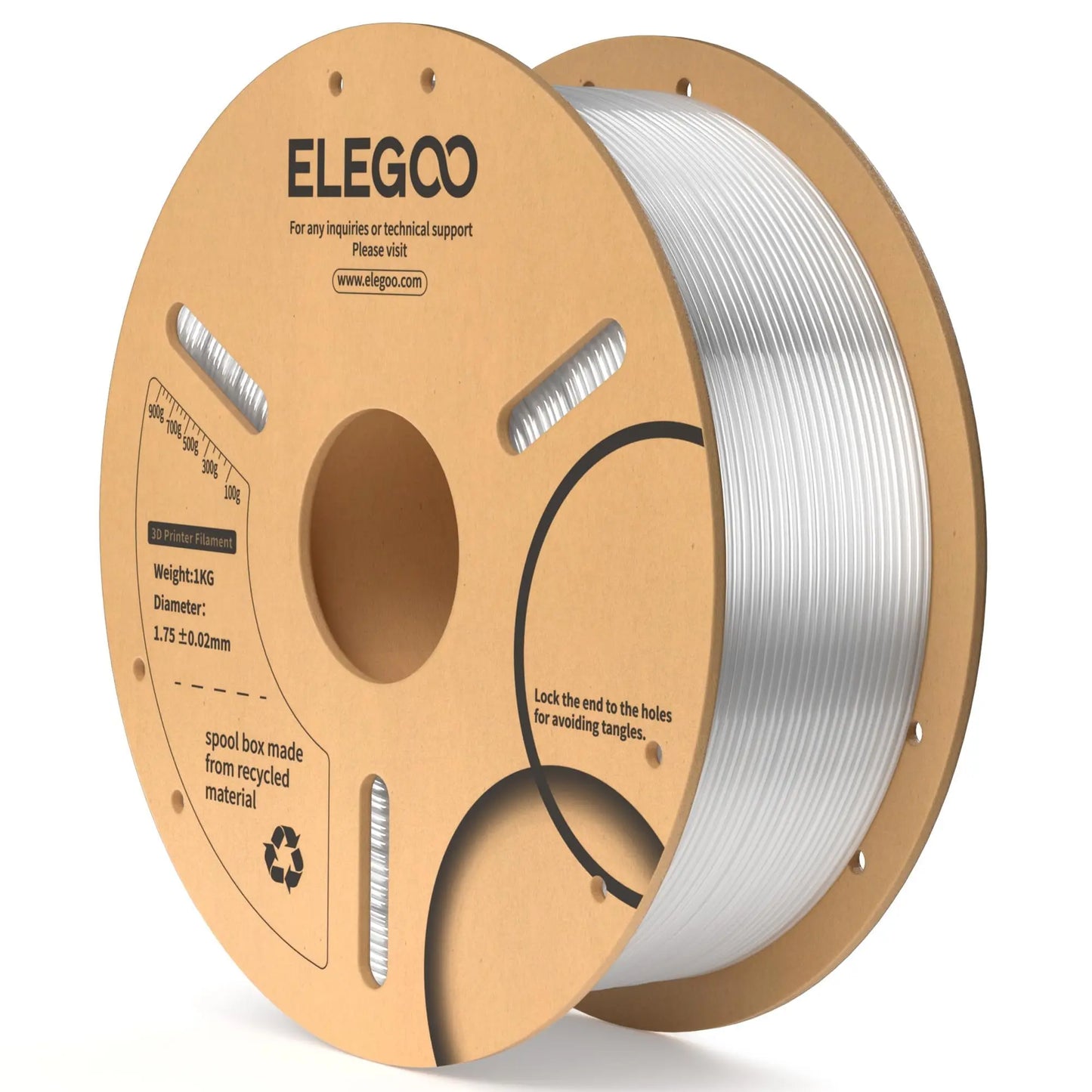 ELEGOO PLA Filament 1.75mm Black 2KG, 3D Printer Filament Dimensional Accuracy +/- 0.02mm, 2 Pack 1kg Cardboard Spool(2.2lbs) 3D Printing Filament Fits for Most FDM 3D Printers i3dyou