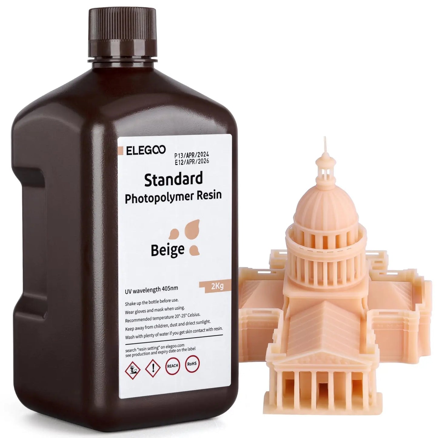 ELEGOO Upgraded 8K Standard Photopolymer 3D Printer Resin 405nm UV-Curing Resin Best for 8K/12K/14K Saturn MSLA DLP LCD 3D Printing Space Grey 1000G i3dyou