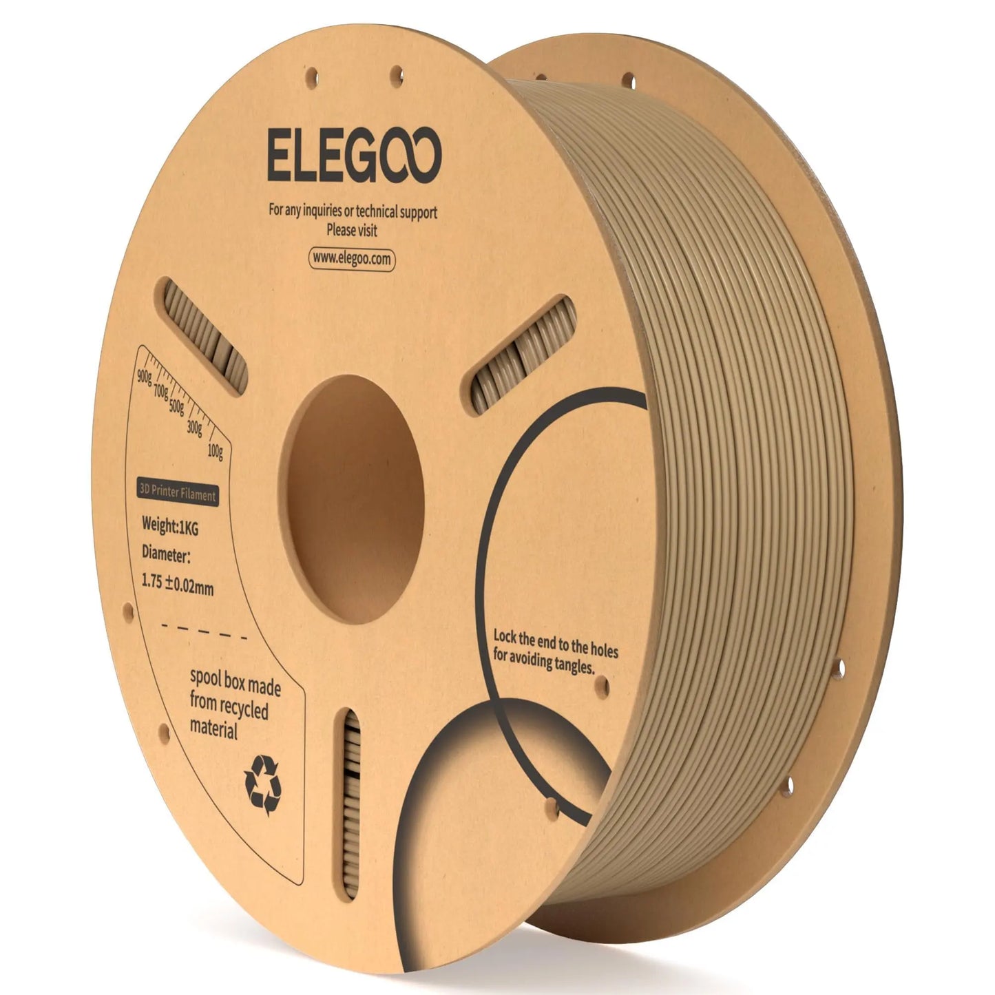 ELEGOO PLA Filament 1.75mm Black 2KG, 3D Printer Filament Dimensional Accuracy +/- 0.02mm, 2 Pack 1kg Cardboard Spool(2.2lbs) 3D Printing Filament Fits for Most FDM 3D Printers i3dyou