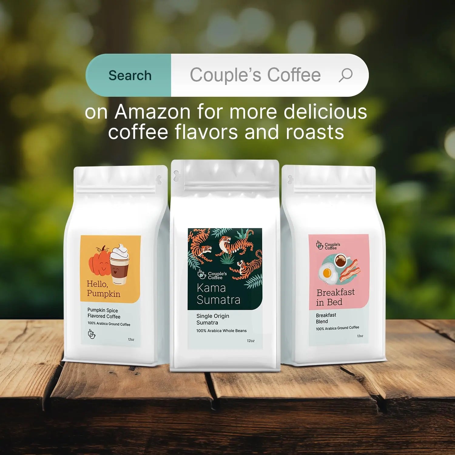 Couple's Coffee Ground Coffee | Jamaican Me Crazy Medium Roast Coffee Blend | Made with 100% Arabica Beans | 12oz bag brews about 34 cups i3dyou
