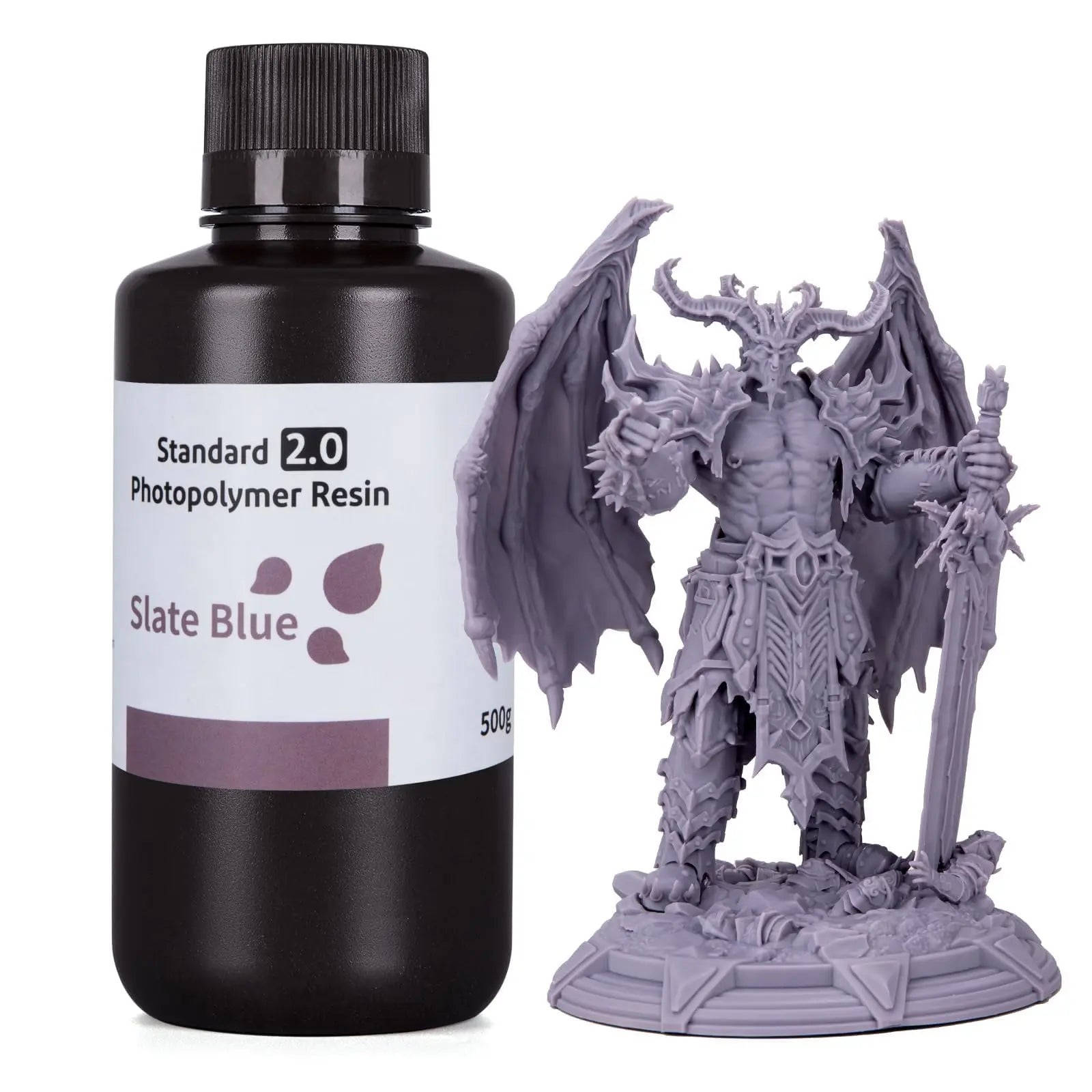 ELEGOO Upgraded 8K Standard Photopolymer 3D Printer Resin 405nm UV-Curing Resin Best for 8K/12K/14K Saturn MSLA DLP LCD 3D Printing Space Grey 1000G i3dyou