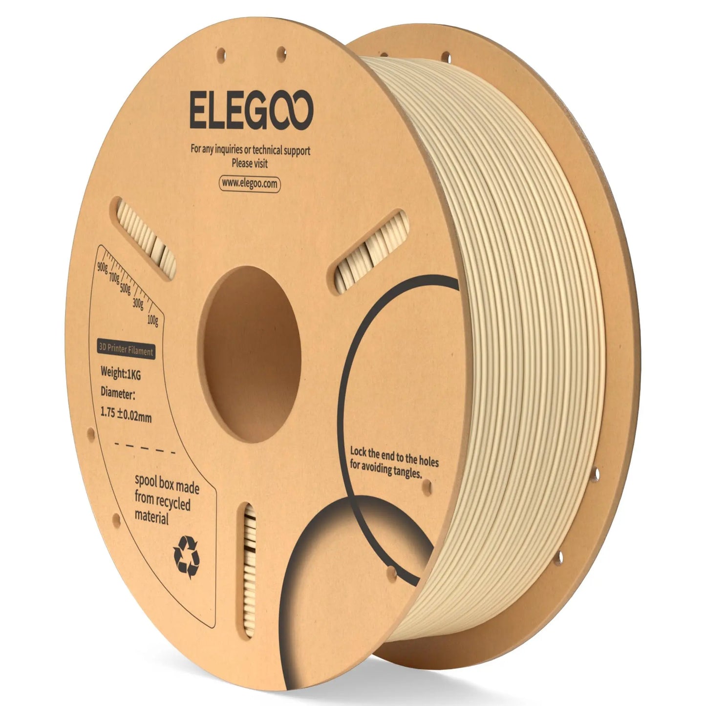ELEGOO PLA Filament 1.75mm Black 2KG, 3D Printer Filament Dimensional Accuracy +/- 0.02mm, 2 Pack 1kg Cardboard Spool(2.2lbs) 3D Printing Filament Fits for Most FDM 3D Printers i3dyou