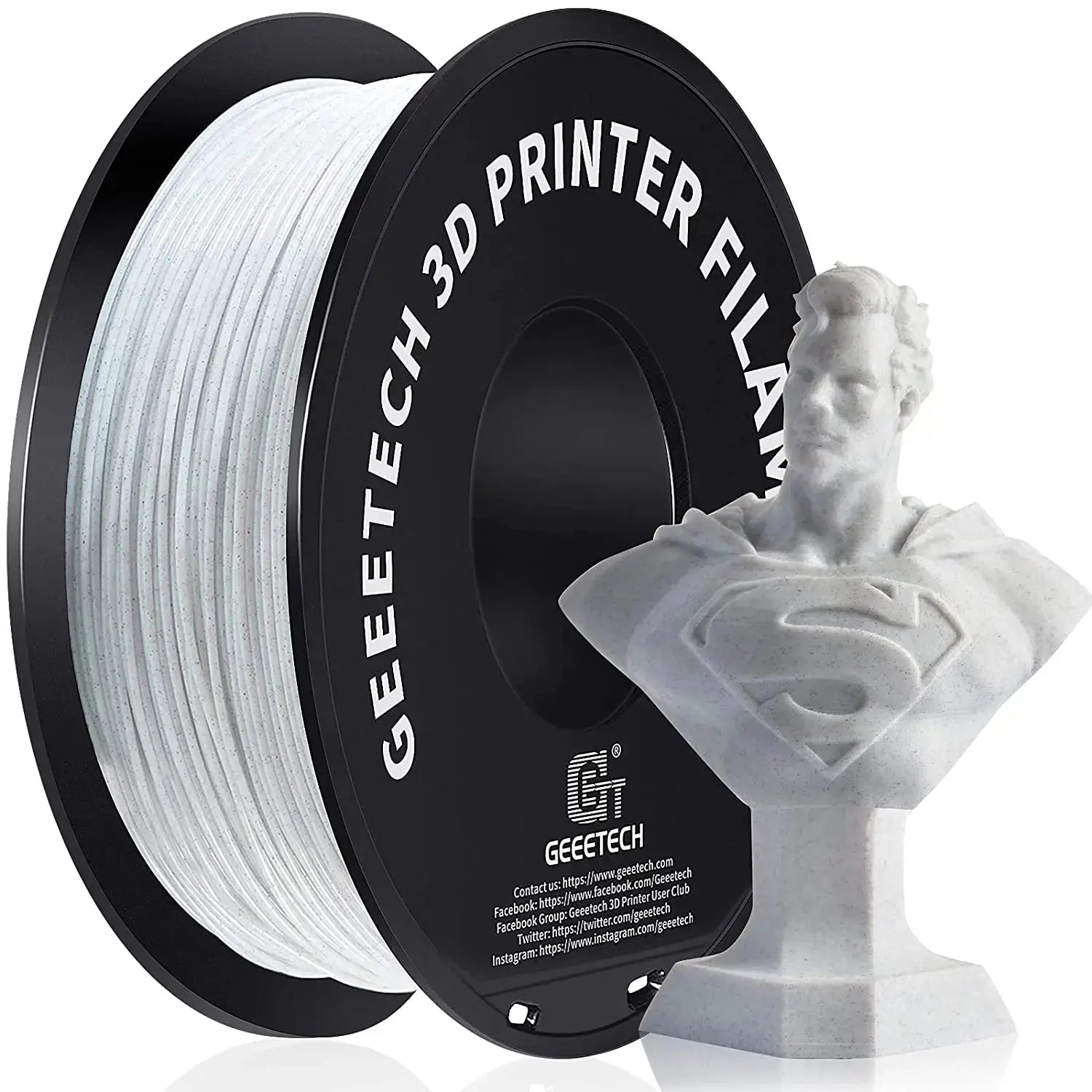 GEEETECH Silk PLA 3d Filament Wire 1kg 1.75mm Spool Wire 3D Printer Material 3D Print Refills, Fast Delivery Vacuum Package - i3dyou