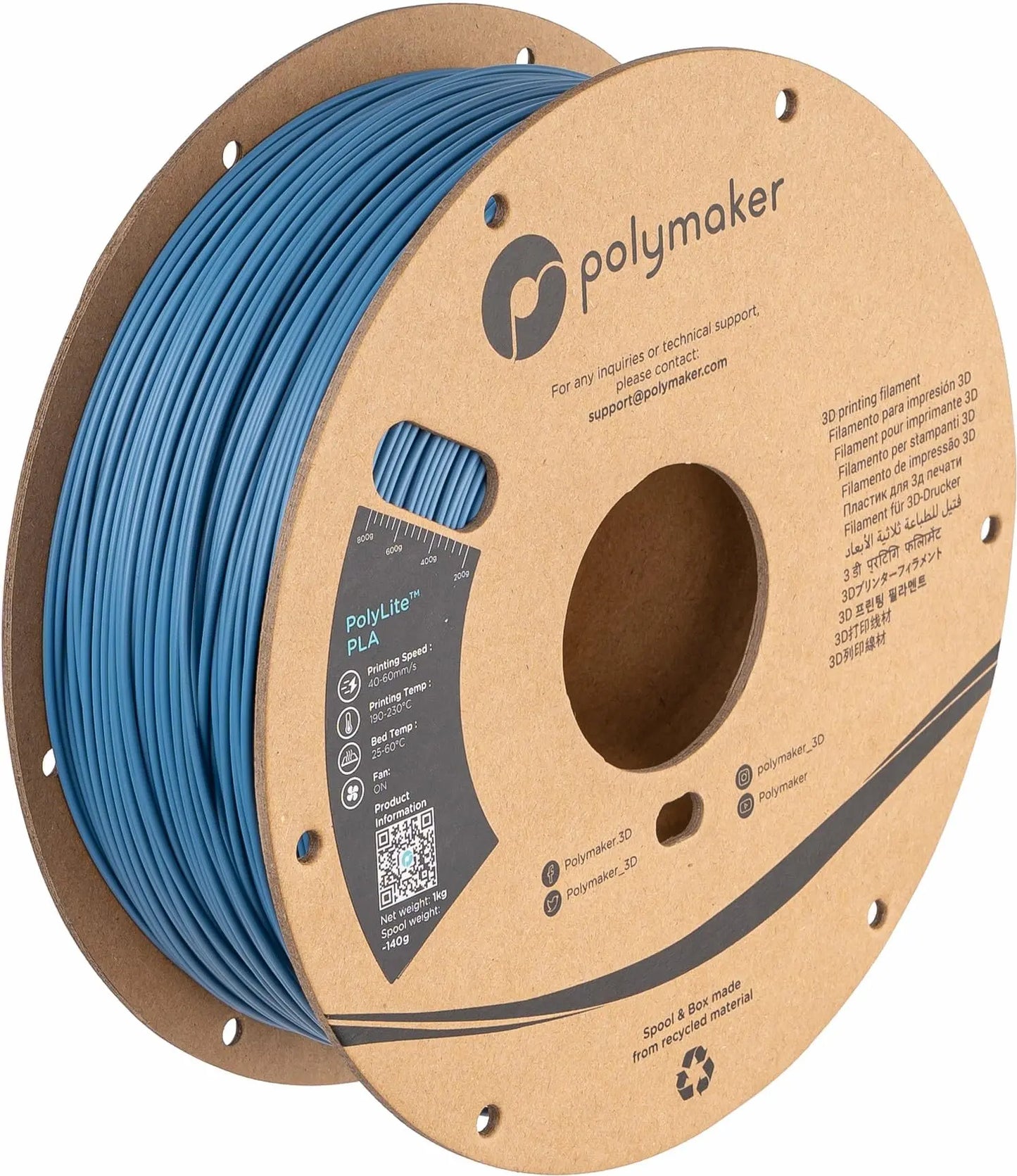 PLA Filament, Natural 3D Printer PLA Filament 1.75mm 1kg - PolyLite 3D Printing PLA Filament, Dimensional Accuracy +/- 0.03mm, Compatible with Most 3D Printer, Natural i3dyou