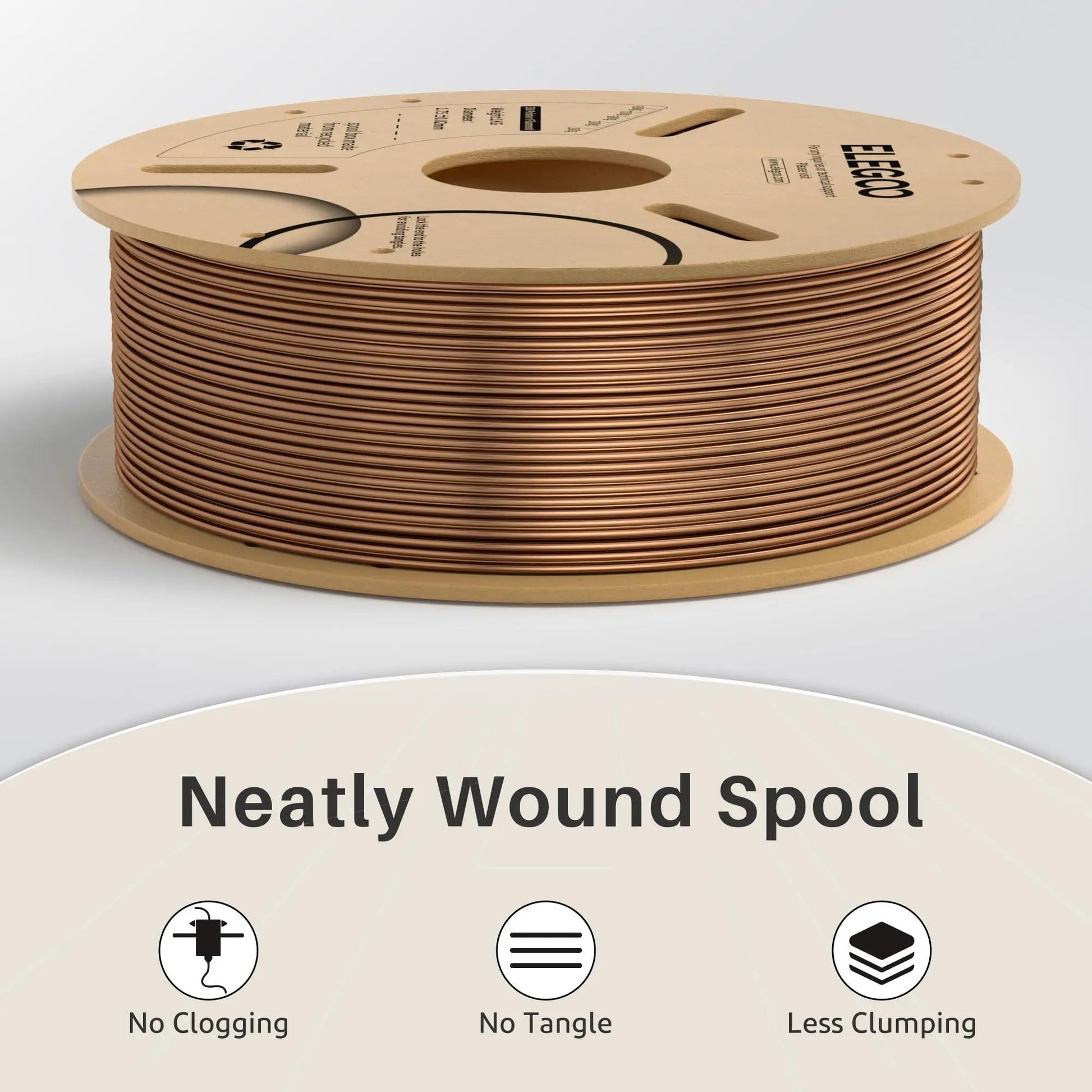 ELEGOO PLA Filament 1.75mm Black 2KG, 3D Printer Filament Dimensional Accuracy +/- 0.02mm, 2 Pack 1kg Cardboard Spool(2.2lbs) 3D Printing Filament Fits for Most FDM 3D Printers i3dyou
