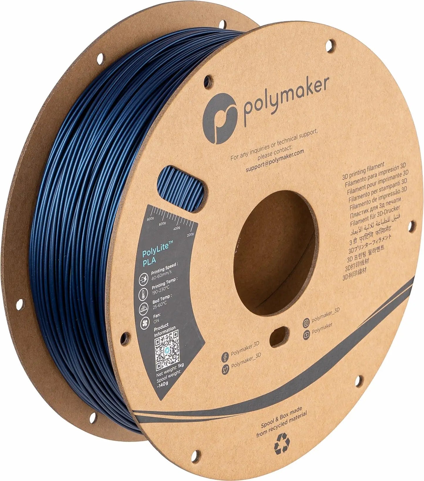 PLA Filament, Natural 3D Printer PLA Filament 1.75mm 1kg - PolyLite 3D Printing PLA Filament, Dimensional Accuracy +/- 0.03mm, Compatible with Most 3D Printer, Natural i3dyou
