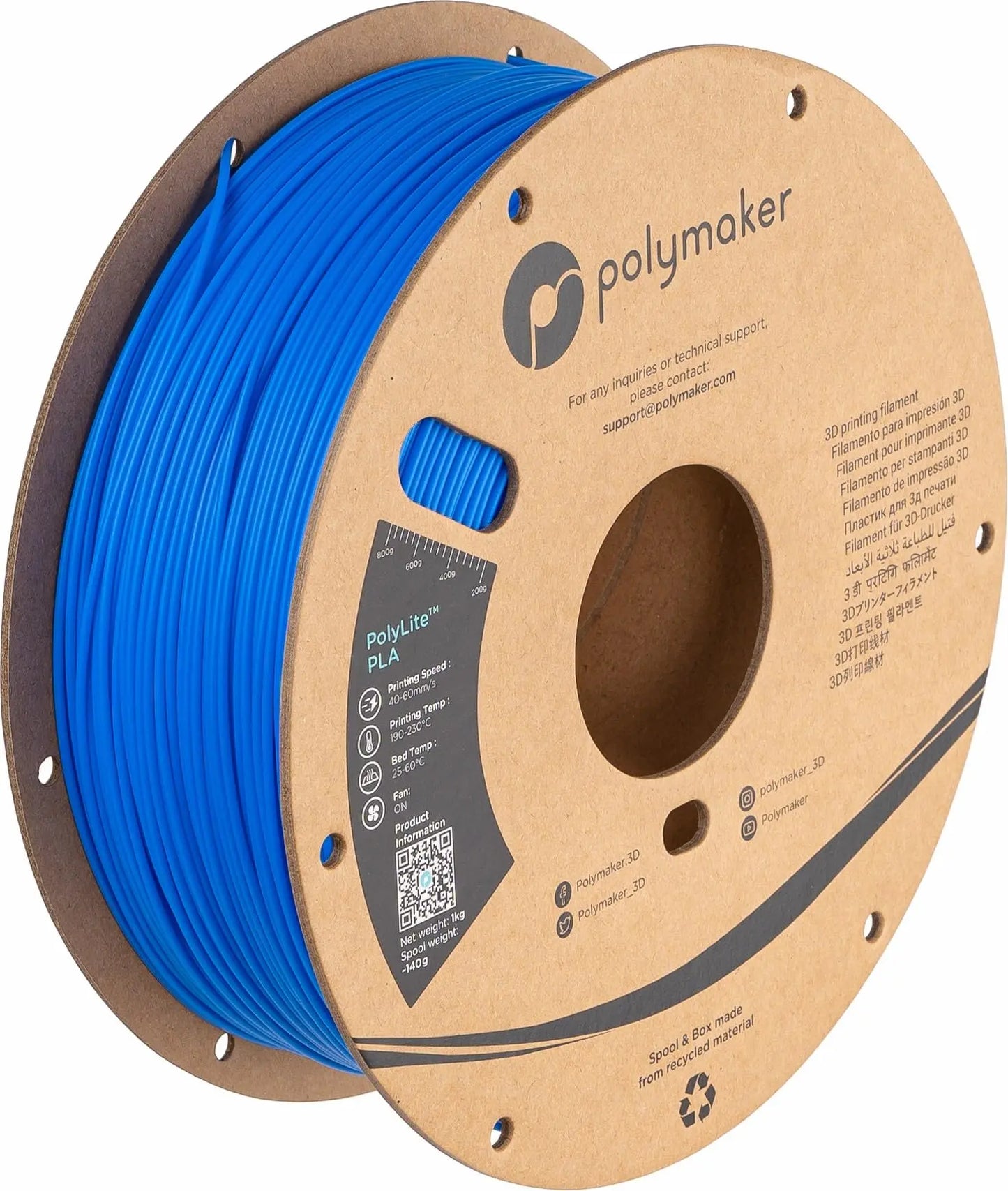 PLA Filament, Natural 3D Printer PLA Filament 1.75mm 1kg - PolyLite 3D Printing PLA Filament, Dimensional Accuracy +/- 0.03mm, Compatible with Most 3D Printer, Natural i3dyou