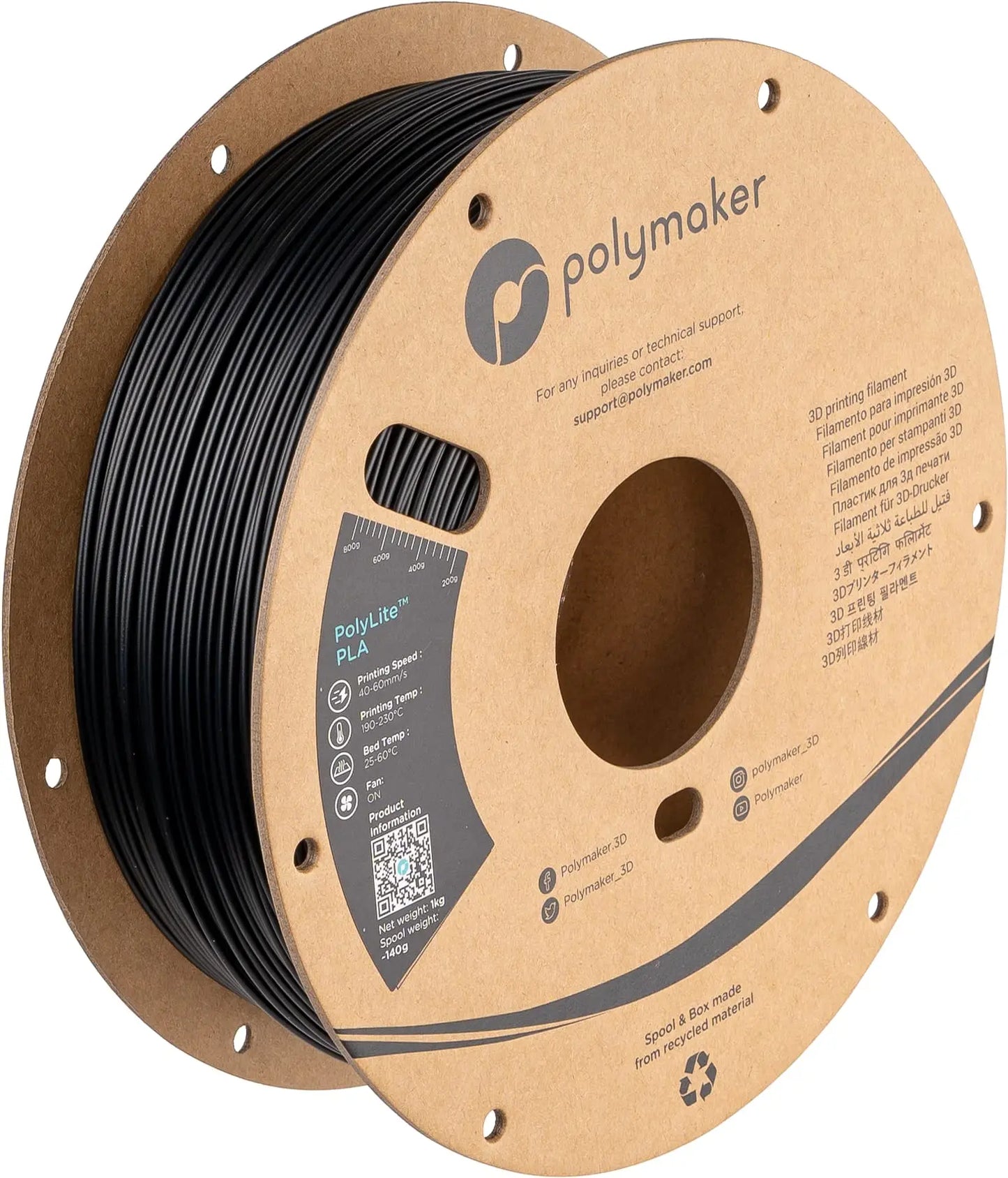 PLA Filament, Natural 3D Printer PLA Filament 1.75mm 1kg - PolyLite 3D Printing PLA Filament, Dimensional Accuracy +/- 0.03mm, Compatible with Most 3D Printer, Natural i3dyou