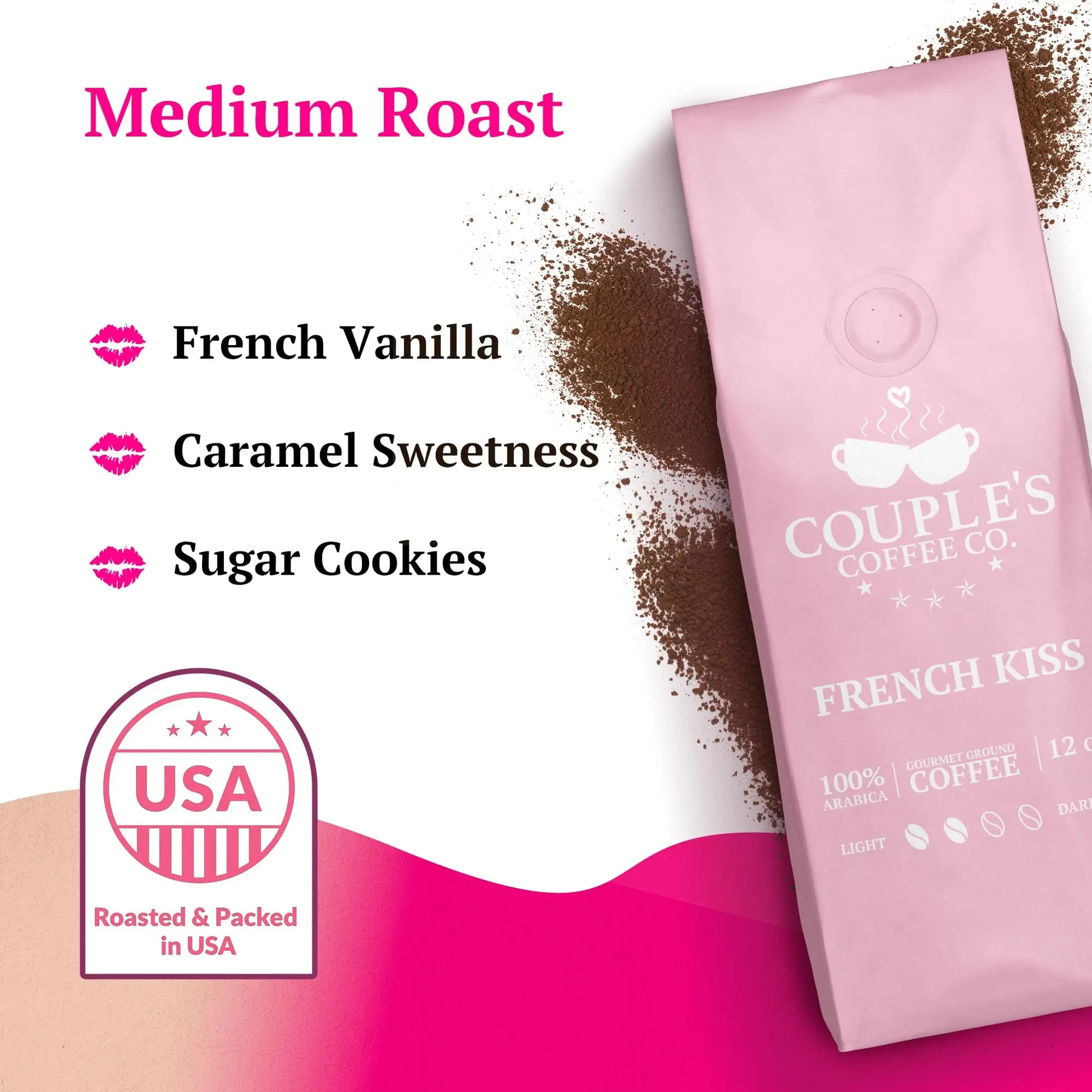 Couple's Coffee Ground Coffee | Jamaican Me Crazy Medium Roast Coffee Blend | Made with 100% Arabica Beans | 12oz bag brews about 34 cups i3dyou