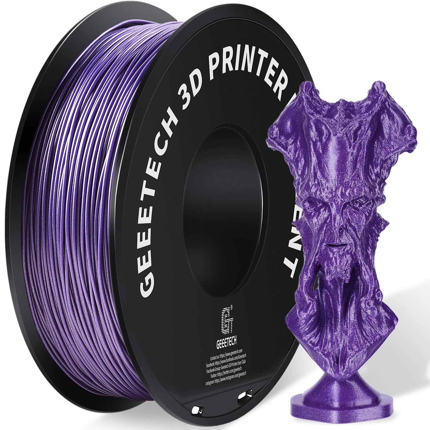 GEEETECH Silk PLA 3D Filament 1kg - High Quality Printing Material i3dyou
