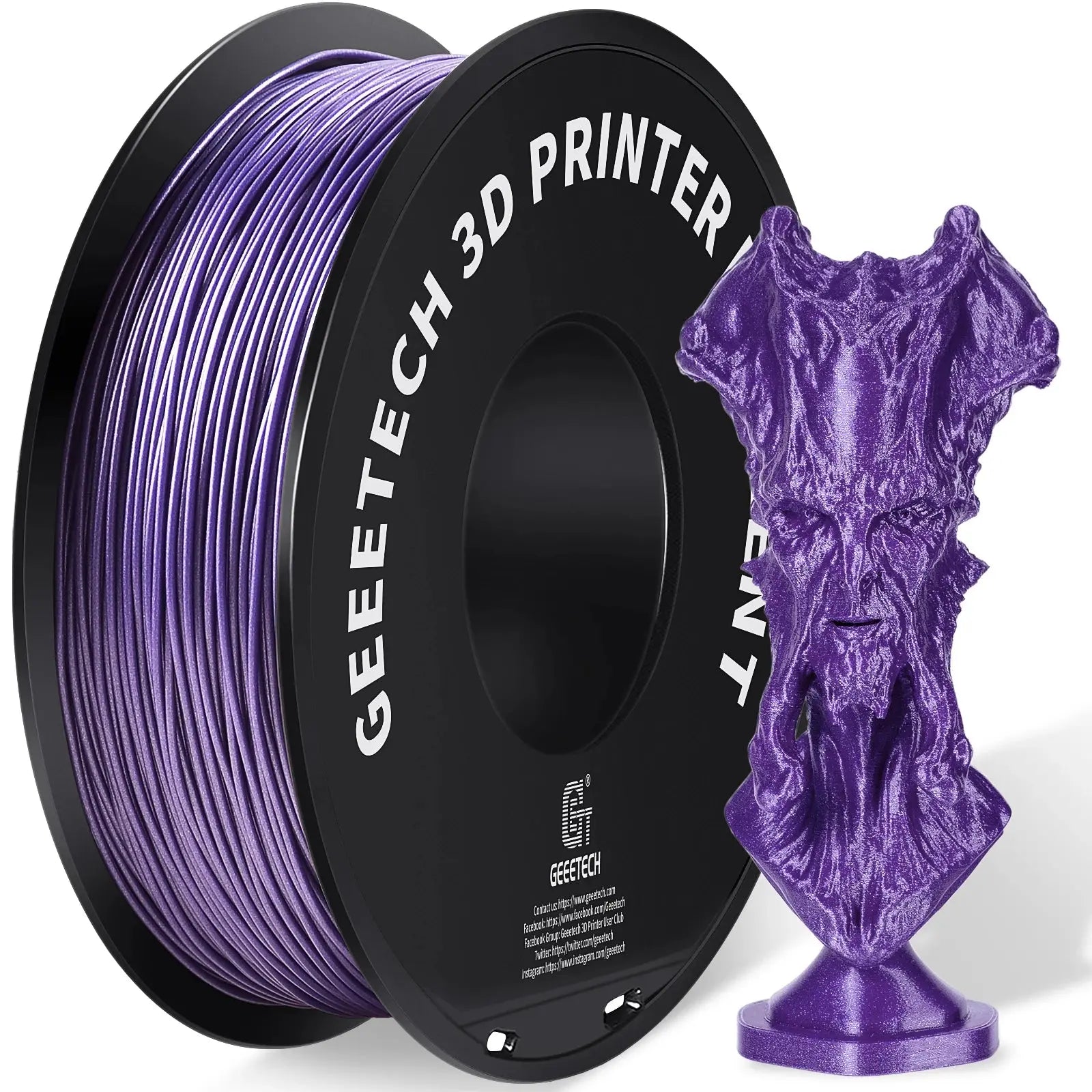 GEEETECH Silk PLA 3d Filament Wire 1kg 1.75mm Spool Wire 3D Printer Material 3D Print Refills, Fast Delivery Vacuum Package - i3dyou