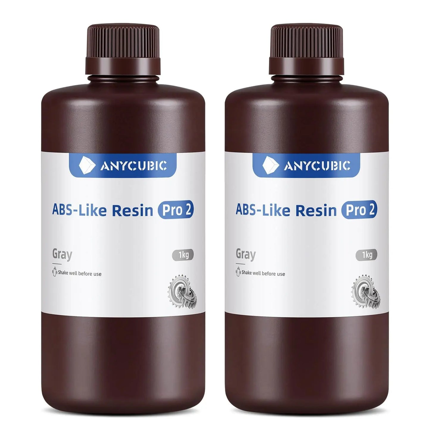 ANYCUBIC ABS-Like Resin Pro 2, Upgraded 8K 3D Printer Resin with Enhanced Strength and Toughness, High Precision, Low Odor, Wide Compatibility for All LCD Resin 3D Printers (Grey, 1kg) - i3dyou