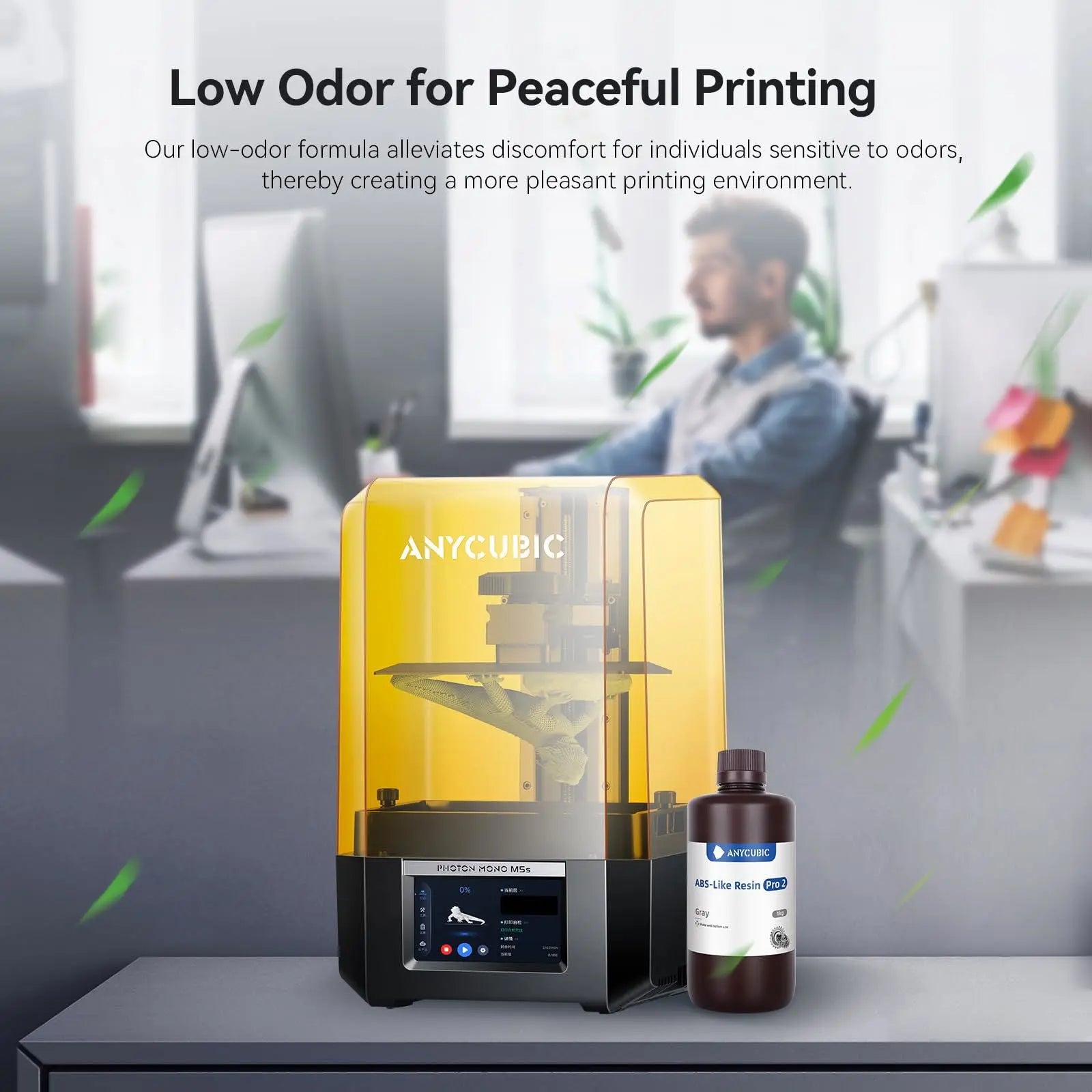 ANYCUBIC ABS-Like Resin Pro 2, Upgraded 8K 3D Printer Resin with Enhanced Strength and Toughness, High Precision, Low Odor, Wide Compatibility for All LCD Resin 3D Printers (Grey, 1kg) - i3dyou