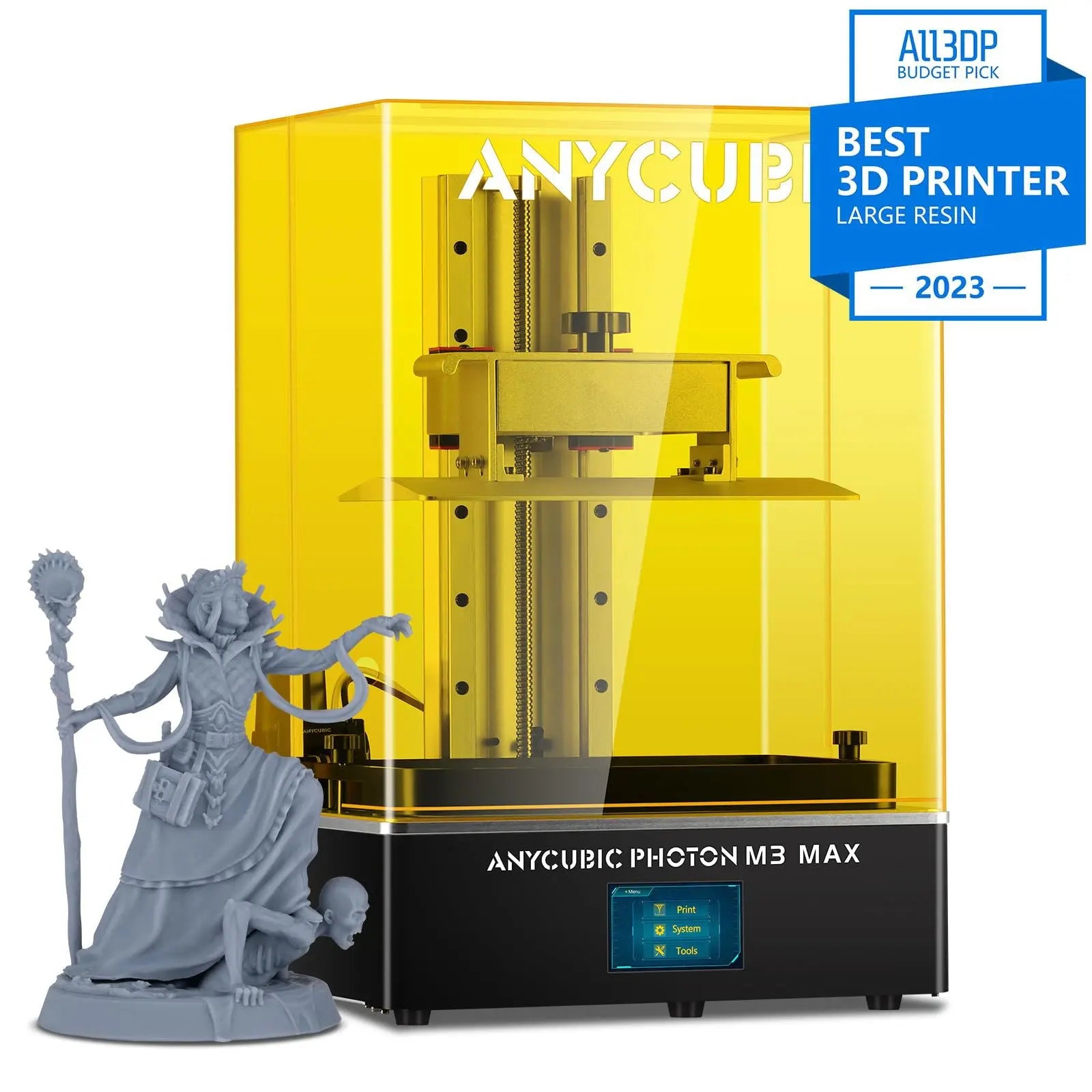 ANYCUBIC Resin 3D Printer, Photon Mono 2 3D Printer with 6.6" Monochrome LCD Screen Fast Printing, Upgraded LighTurbo Matrix, 6.49'' x 5.62'' x 3.5'' (HWD) 3D Printing Size - i3dyou