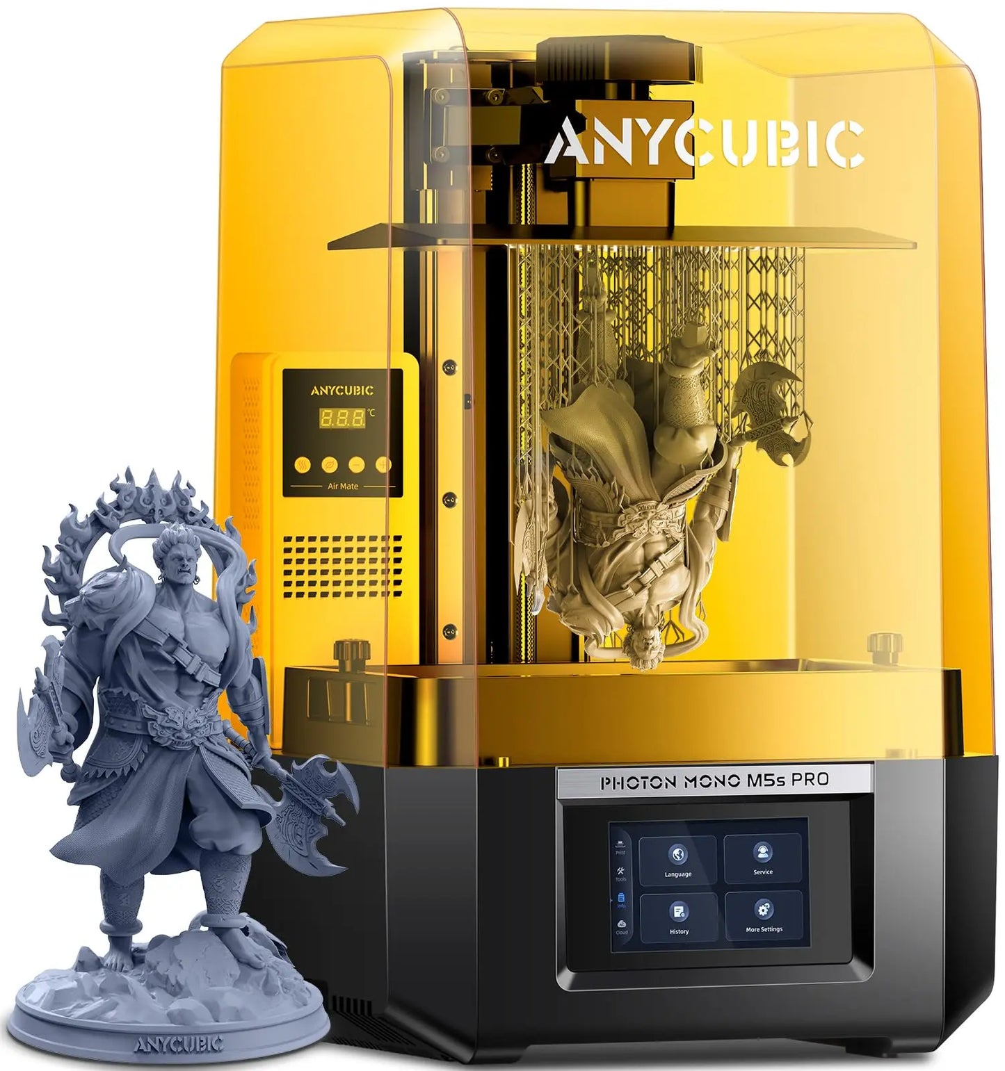 ANYCUBIC Resin 3D Printer, Photon Mono 2 3D Printer with 6.6" Monochrome LCD Screen Fast Printing, Upgraded LighTurbo Matrix, 6.49'' x 5.62'' x 3.5'' (HWD) 3D Printing Size - i3dyou