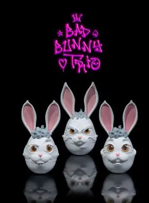 Bad Bunny Trio Egg Cases 3d printable file i3dyou