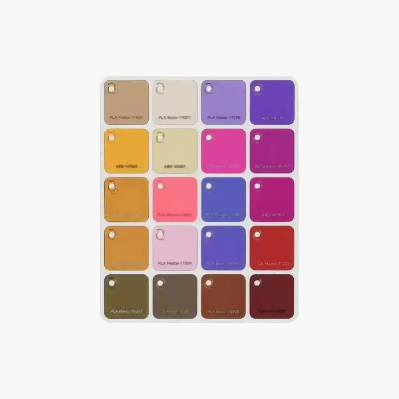 Bambu Lab 3D Printing filament Color Card 24 * 24mm 80pcs To Choose The Desired Type And Color bambu lab 3D Printer Accessories - i3dyou