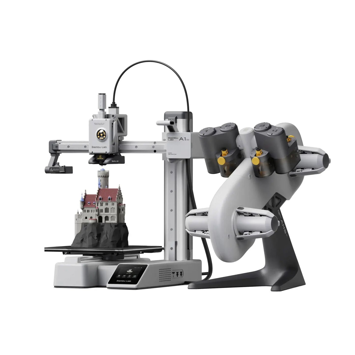 Bambu Lab A1 Mini Combo, A1 Mini 3D Printer and AMS lite, Support Multi-Color 3D Printing, High Speed & Precision, Full-Auto Calibration & Active Flow Rate Compensation, ≤48 dB Quiet FDM 3D Printers - i3dyou