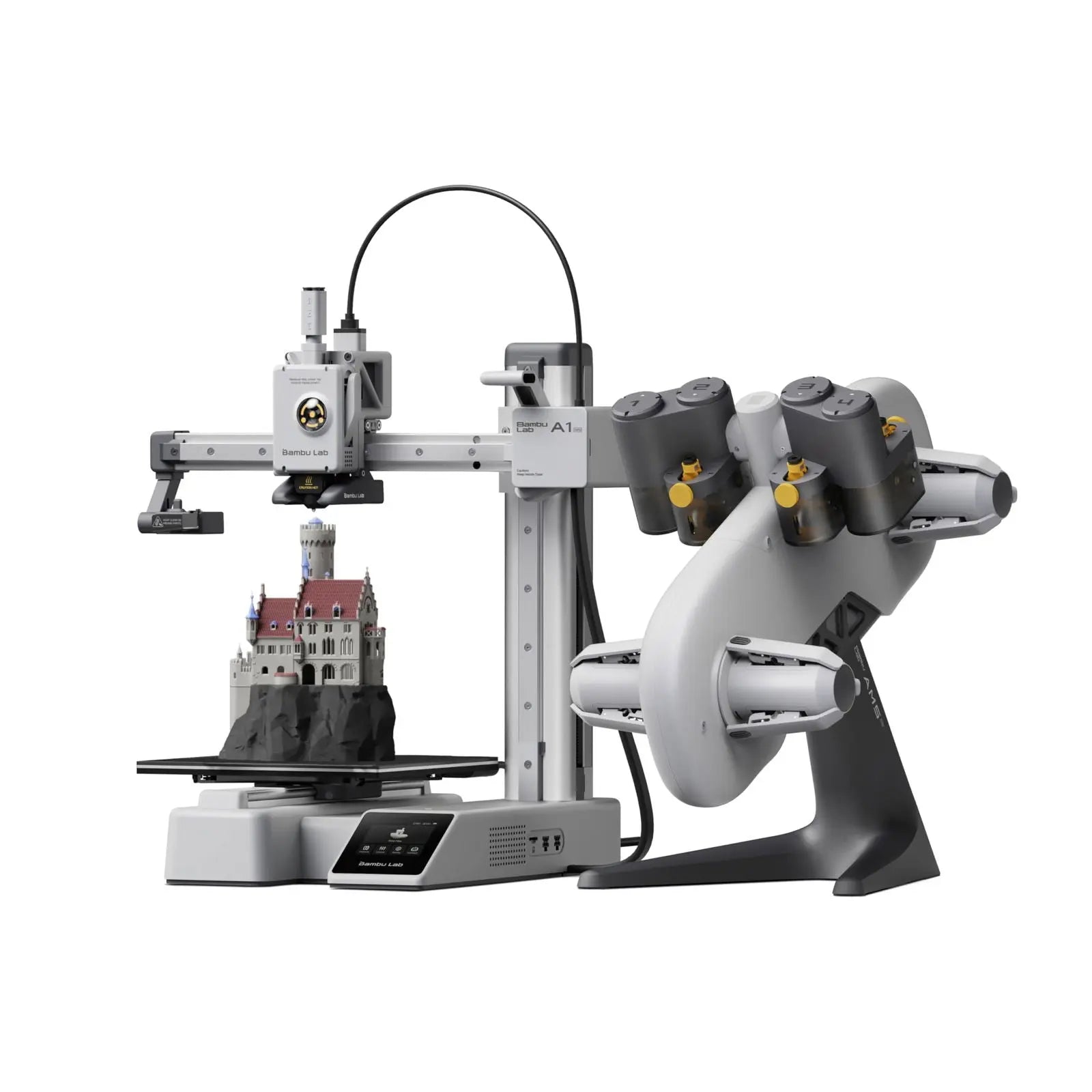 Bambu Lab A1 Mini Combo, A1 Mini 3D Printer and AMS lite, Support Multi-Color 3D Printing, High Speed & Precision, Full-Auto Calibration & Active Flow Rate Compensation, ≤48 dB Quiet FDM 3D Printers - i3dyou