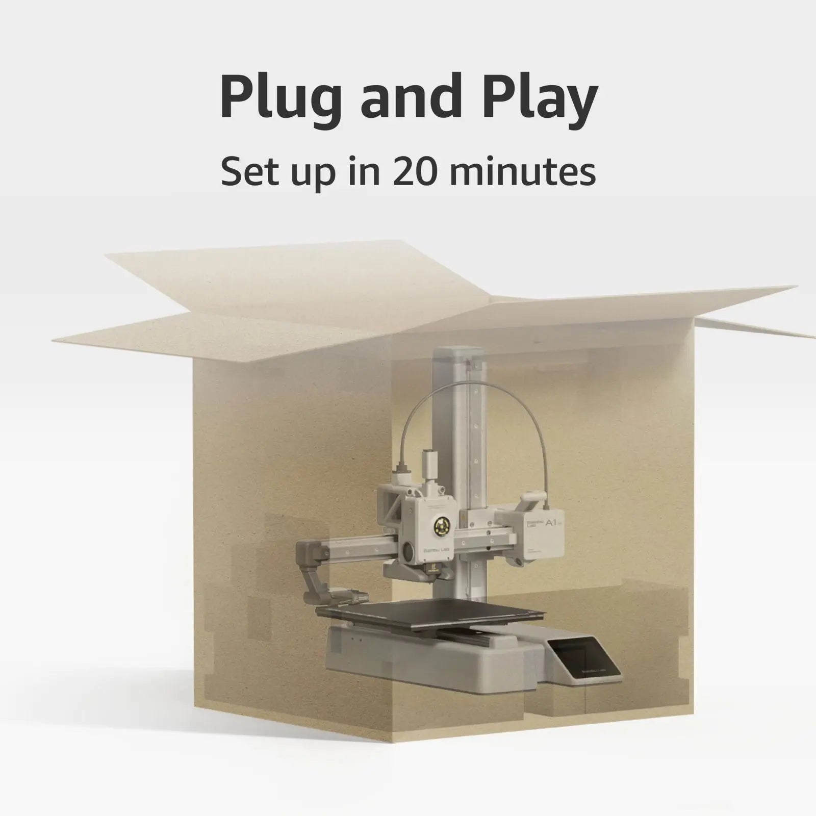 Bambu Lab A1 Mini Combo, A1 Mini 3D Printer and AMS lite, Support Multi-Color 3D Printing, High Speed & Precision, Full-Auto Calibration & Active Flow Rate Compensation, ≤48 dB Quiet FDM 3D Printers - i3dyou