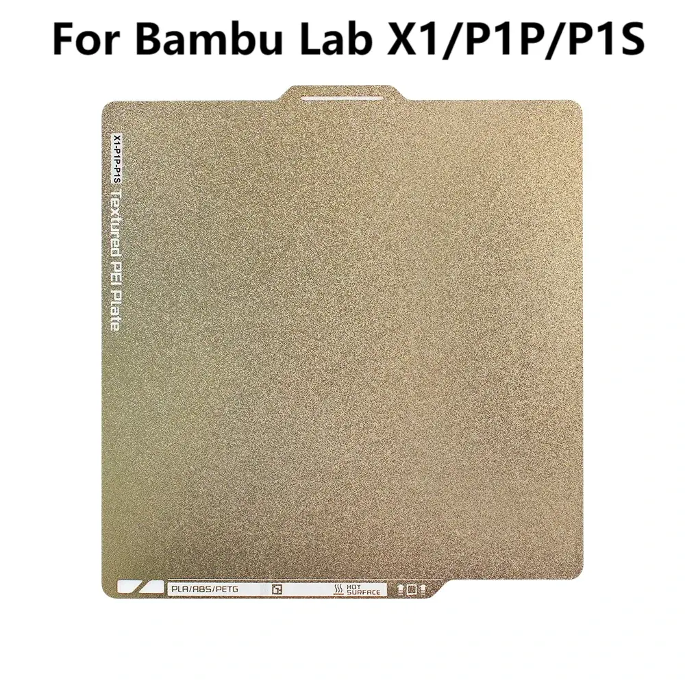 Build Plate PEI Bed For Bambu Lab X1/P1P/P1S Texture Double Sided PEI Spring Steel Sheet - i3dyou