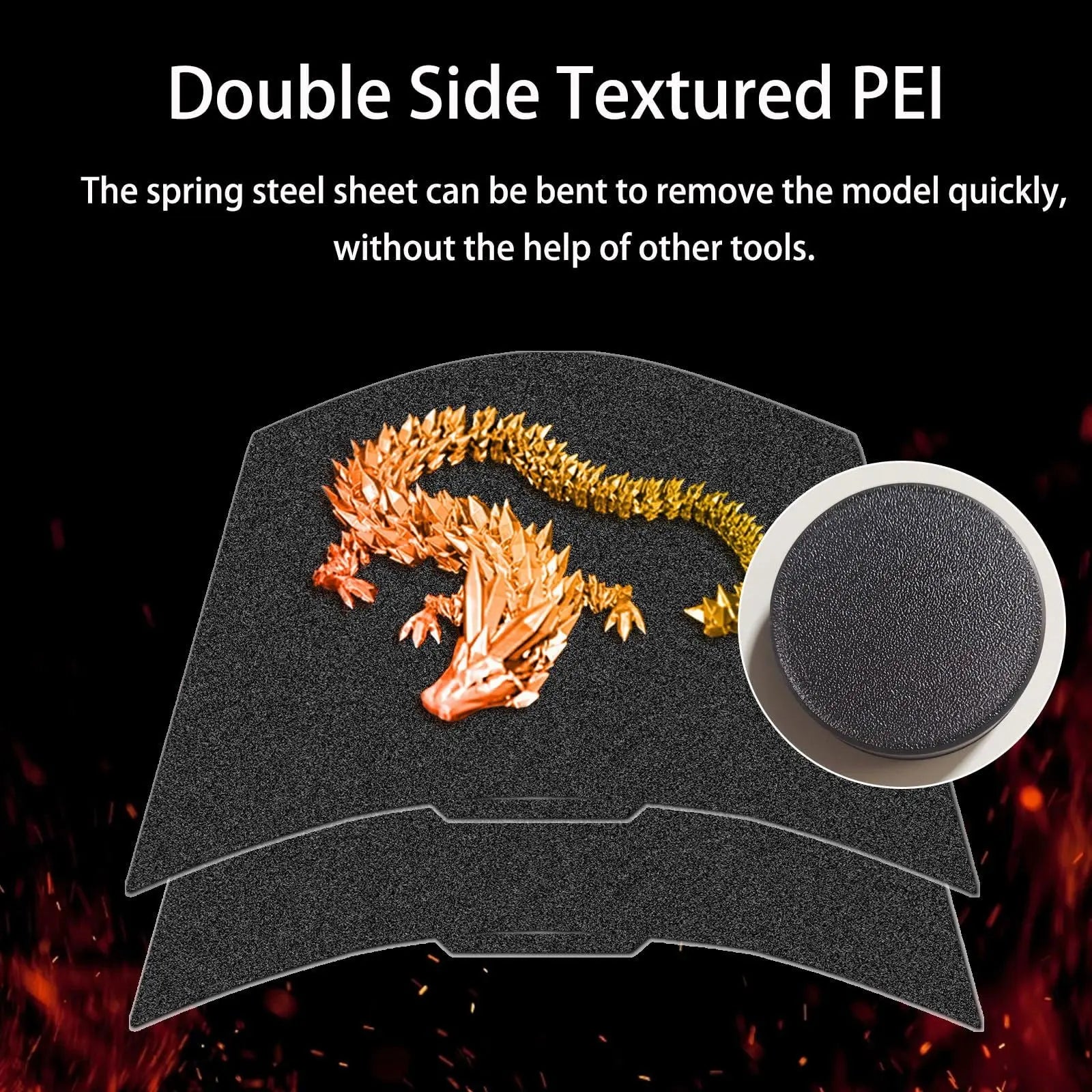 Build Plate for Bambu Lab New Upgraded H1H A1/X1C/X1/X1E/P1P/P1S 3D Printer, Smooth Kaleidoscope+Smooth Skynet Spring Steel Plate Flexible Plate 257x257mm for Bambu 3D Printers - i3dyou