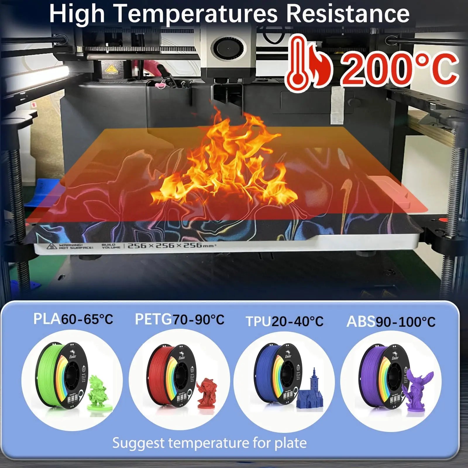 Build Plate for Bambu Lab New Upgraded H1H A1/X1C/X1/X1E/P1P/P1S 3D Printer, Smooth Kaleidoscope+Smooth Skynet Spring Steel Plate Flexible Plate 257x257mm for Bambu 3D Printers - i3dyou