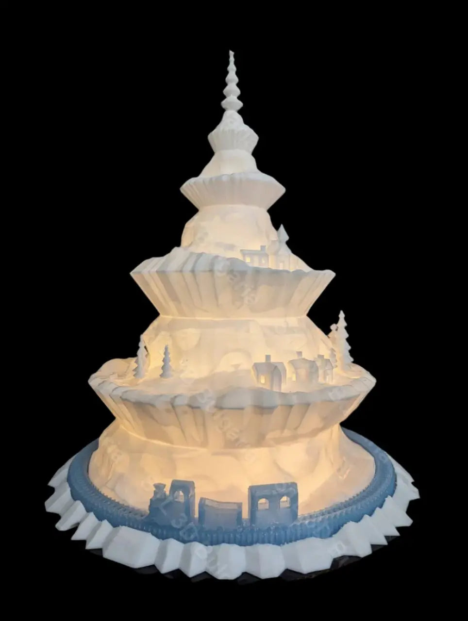 Christmas Tree Village 3d Print file - i3dyou