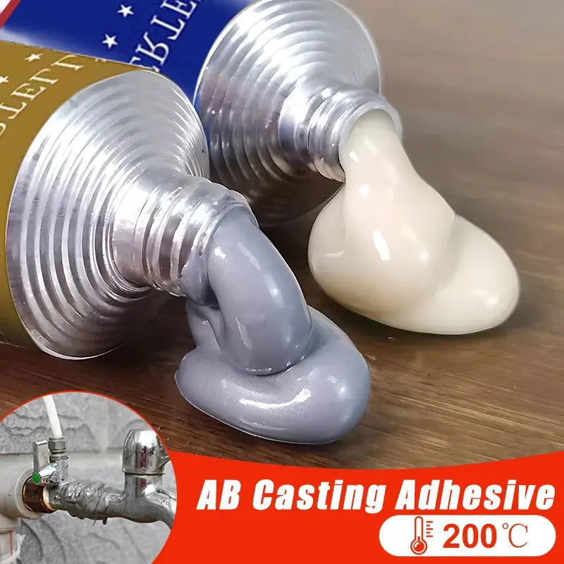 Cold Welding Glue Metal Repair Adhesive Heat Resistance AB Sealant High Strength Magic Plastic Repair Casting Adhesive Agent - i3dyou