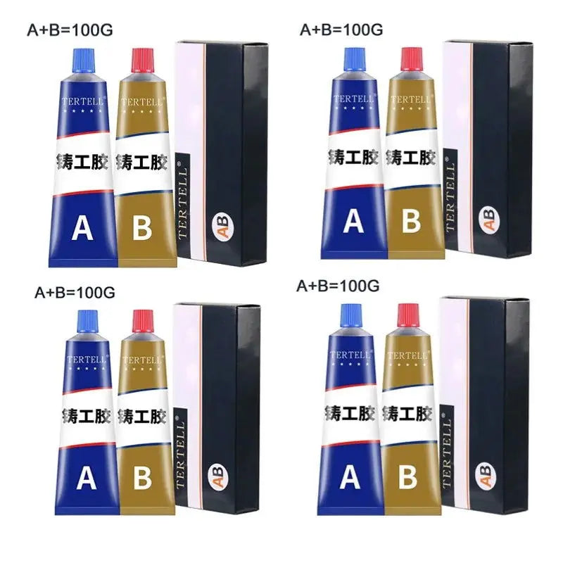 Cold Welding Glue Metal Repair Adhesive Heat Resistance AB Sealant High Strength Magic Plastic Repair Casting Adhesive Agent - i3dyou