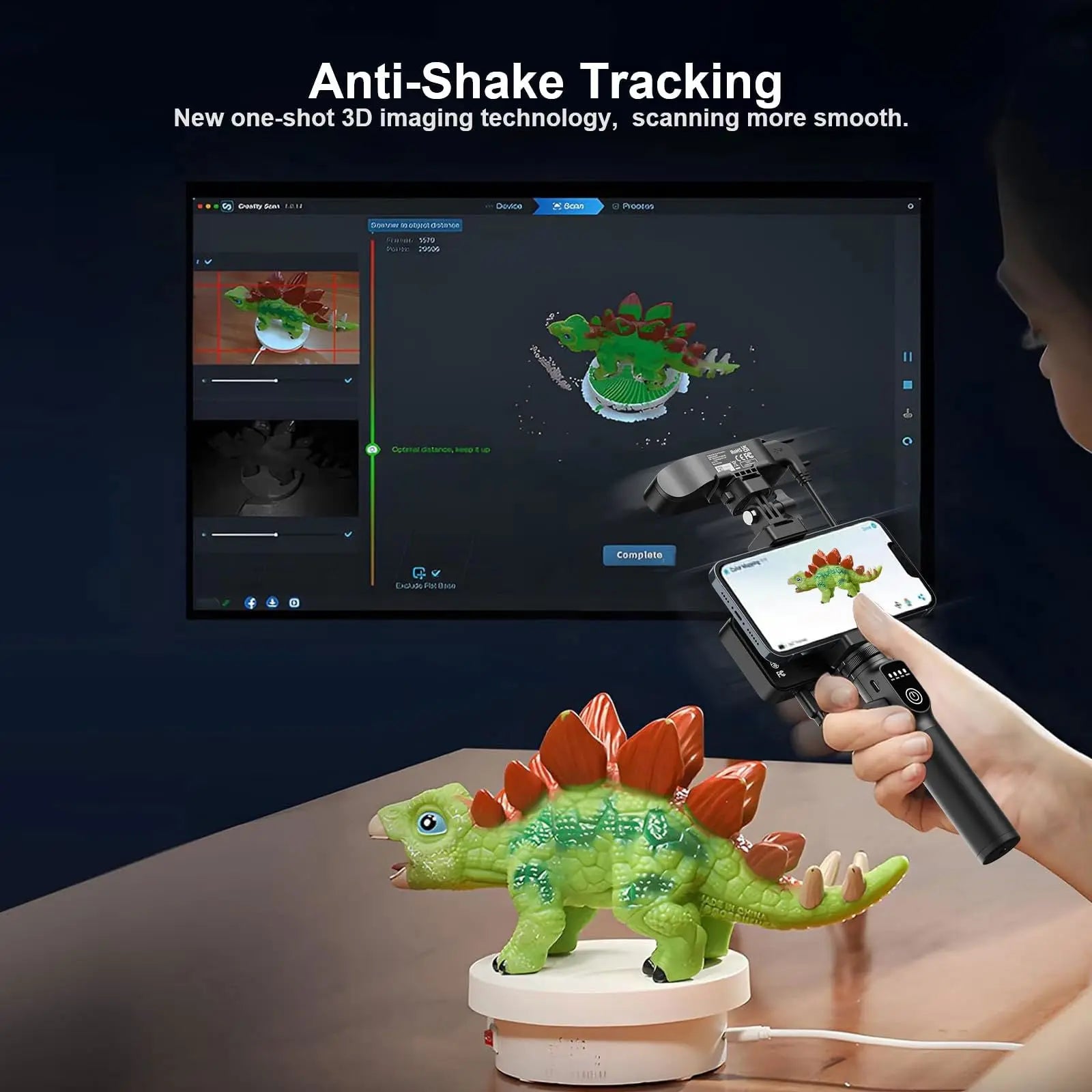 Creality CR-Scan Ferret Pro 3D Scanner for 3D Printing, Wireless Handheld 3D Scanner with WiFi 6 Bridge, Anti-Shake Tracking, 0.1mm Accuracy, 30FPS Fast Full Color Scanning for 3D Printer - i3dyou