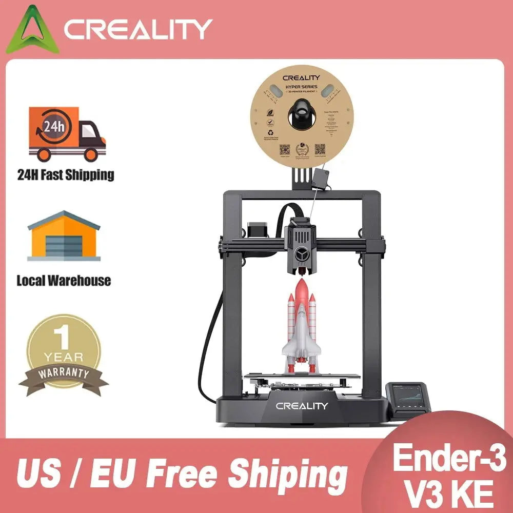 Creality Ender 3 V3 KE 3D Printer 500mm/s MAX Printing X-axis Linear Rail CR Touch Auto Leveling Upgraded Sprite Direct Extruder - i3dyou