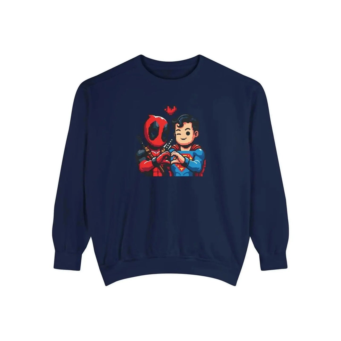 Cute Deadpool Superman Besties Shirt, Deadpool Movie Shirt, Superhero Best Friends tee, Deadpool tee, Disney Superhero Tee Unisex Sweatshirt - i3dyou