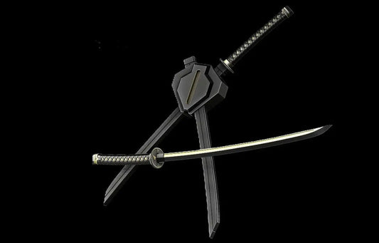 Deadpool Katana and Sheaths 3d printable file (Marvel Deadpool 3 and Wolverine) STL file ready to download - i3dyou