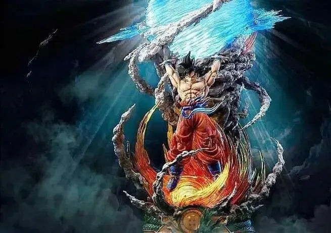 Dragon Ball Z Anime Figure 3d printable model STL file࠰ Illuminated Anime Figure ࠰ Son Goku Action Figure ࠰ Anime Decor ࠰ Anime Gifts Digital Stl File - i3dyou