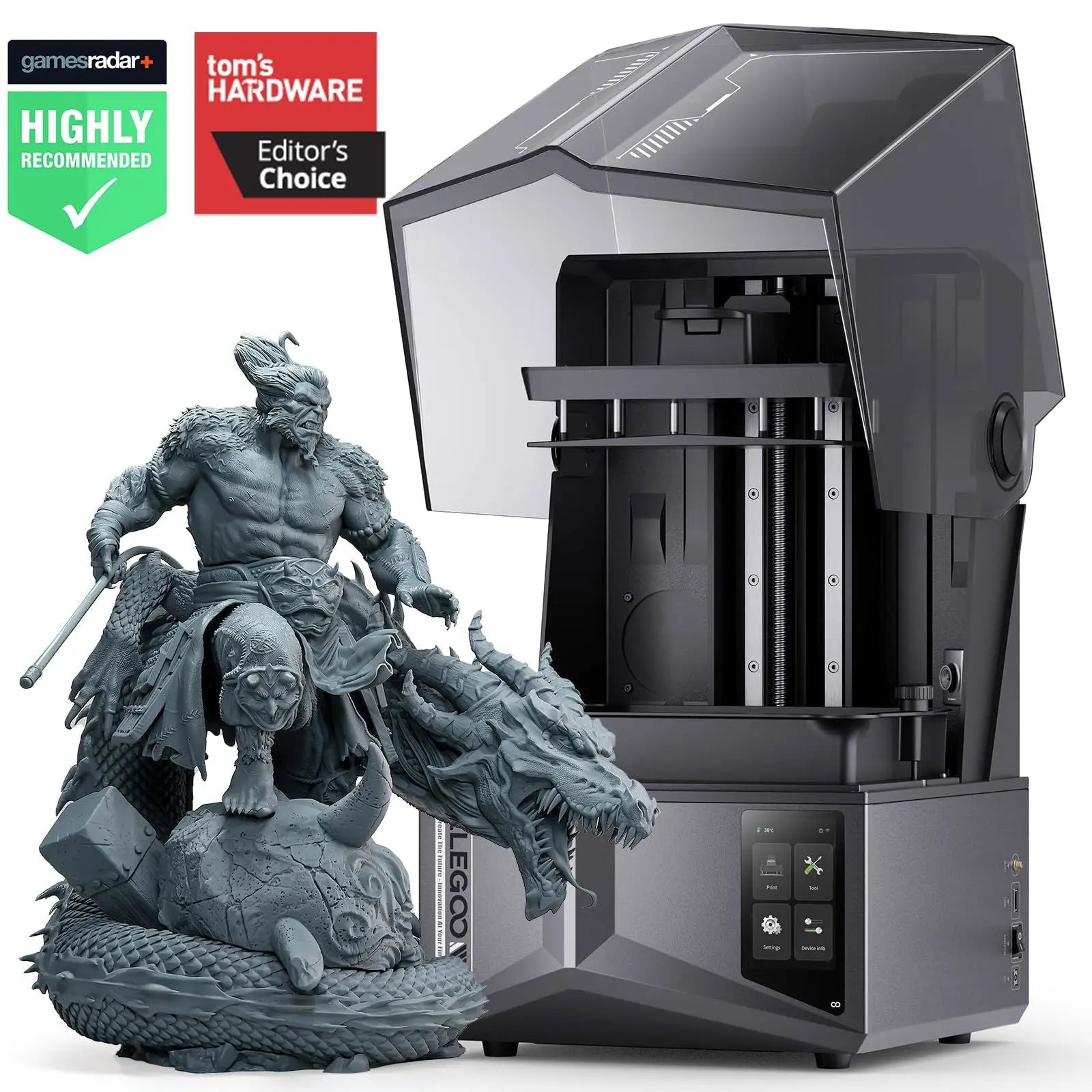 ELEGOO Saturn 4 Ultra 12K Resin 3D Printer, with Smart Automatic Leveling, 10-Inch 12K Monochrome LCD, 150mm/h Faster Printing Speed,8.62x4.84x8.66 Inch Printing Size - i3dyou